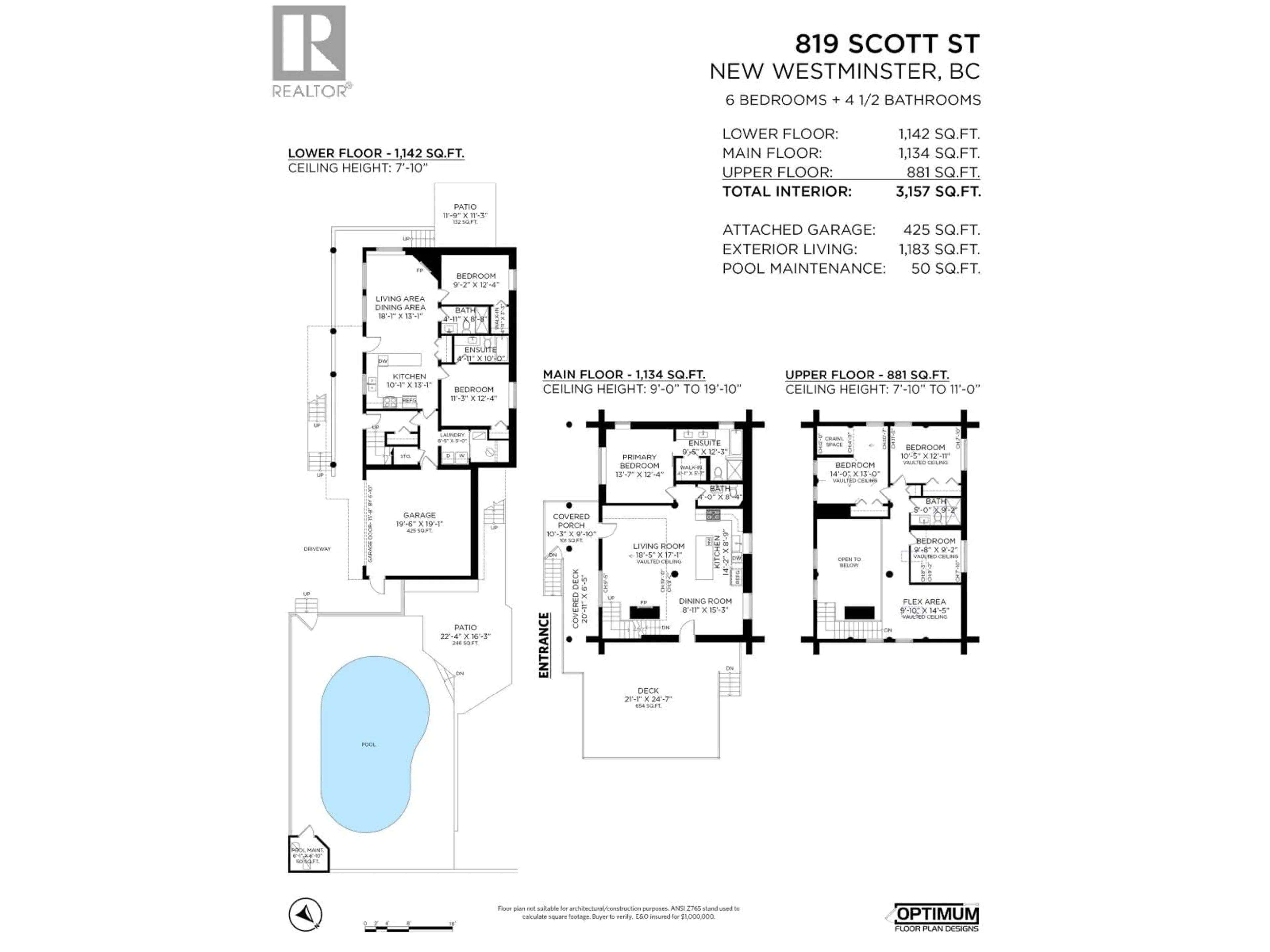 Floor plan for 819 SCOTT STREET, New Westminster British Columbia V3L4V1