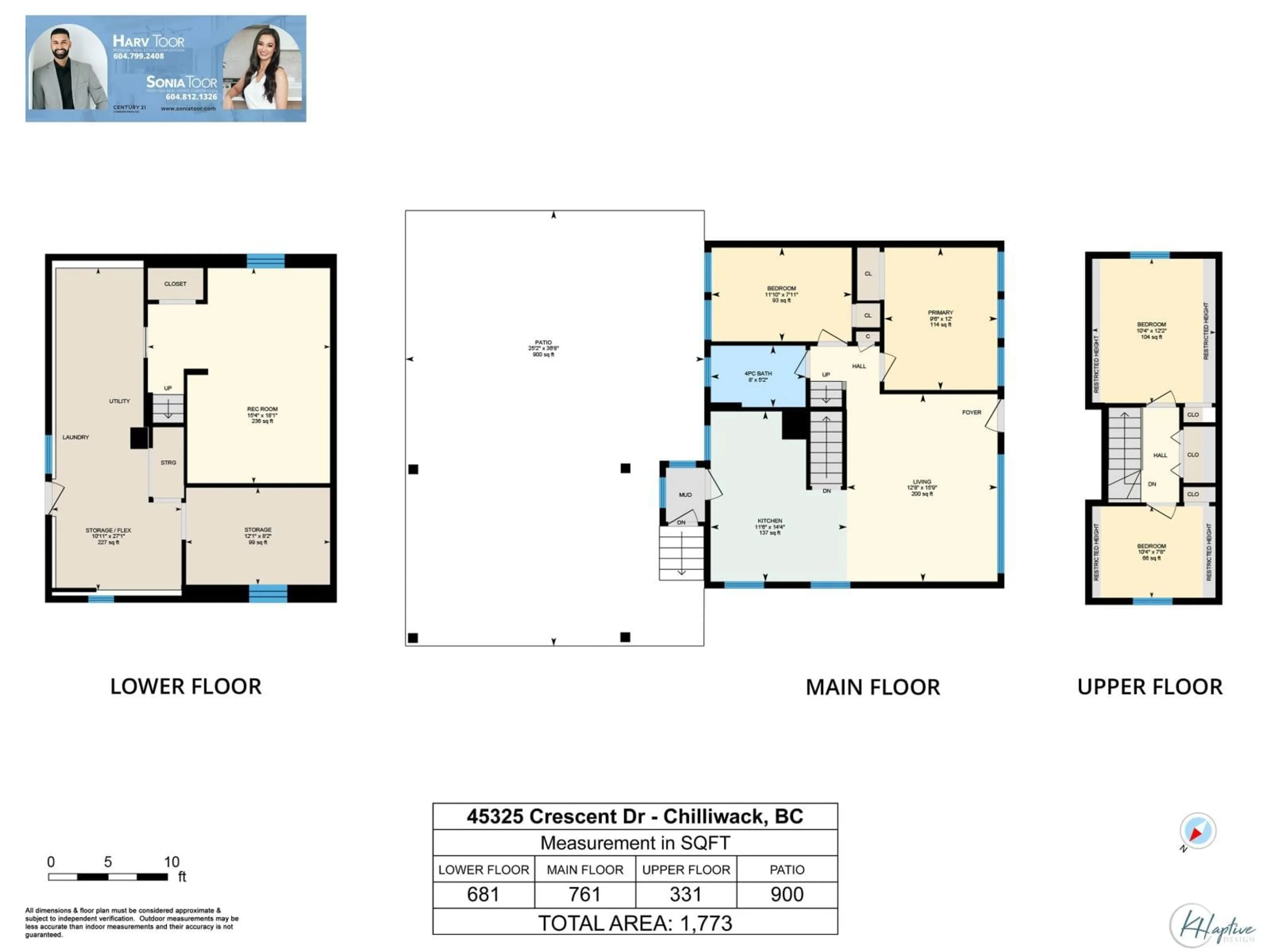 Floor plan for 45325 CRESCENT DRIVE, Chilliwack British Columbia V2P1G5