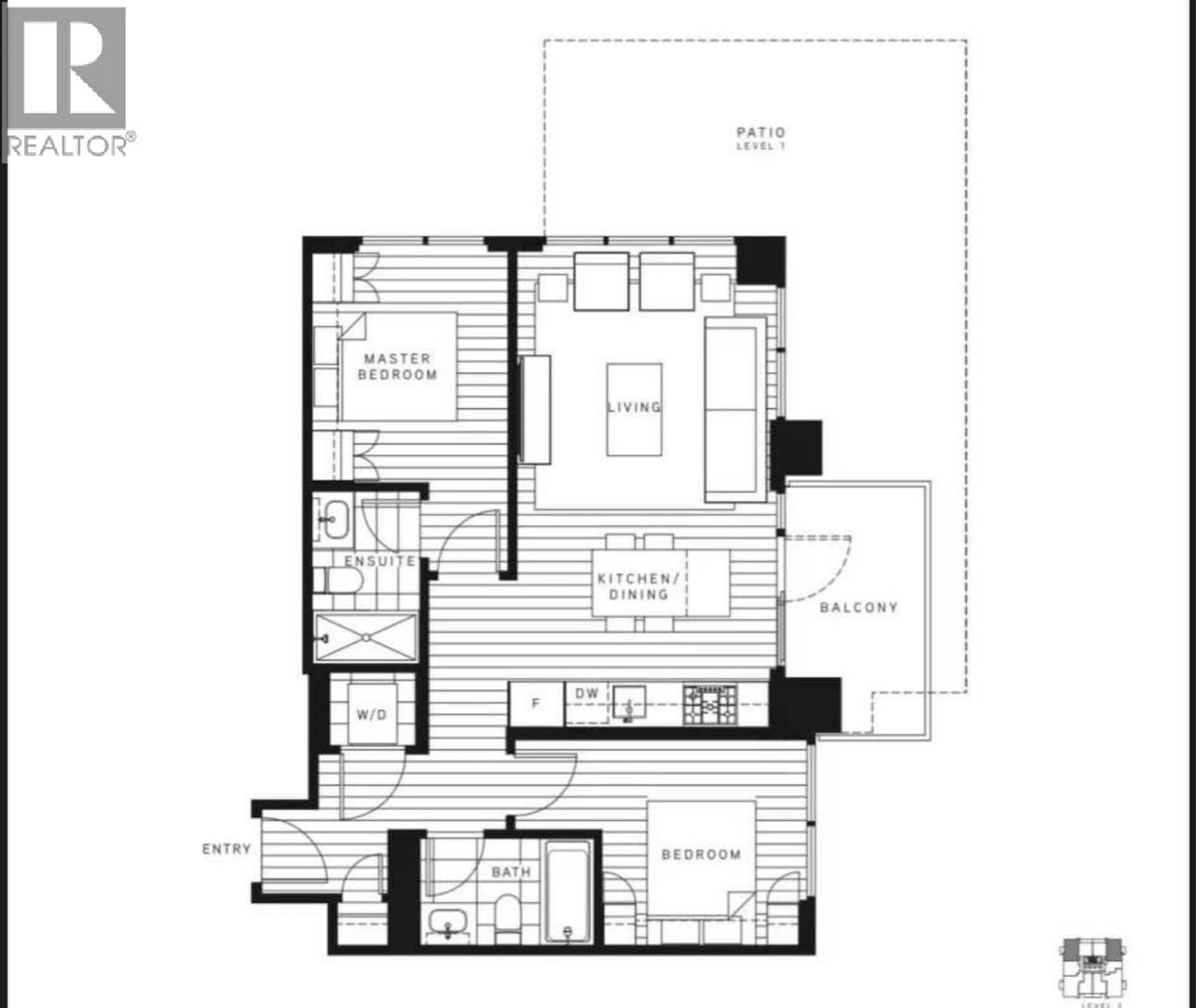 Floor plan for 2309 - 6463 SILVER AVENUE, Burnaby British Columbia V5H0K4