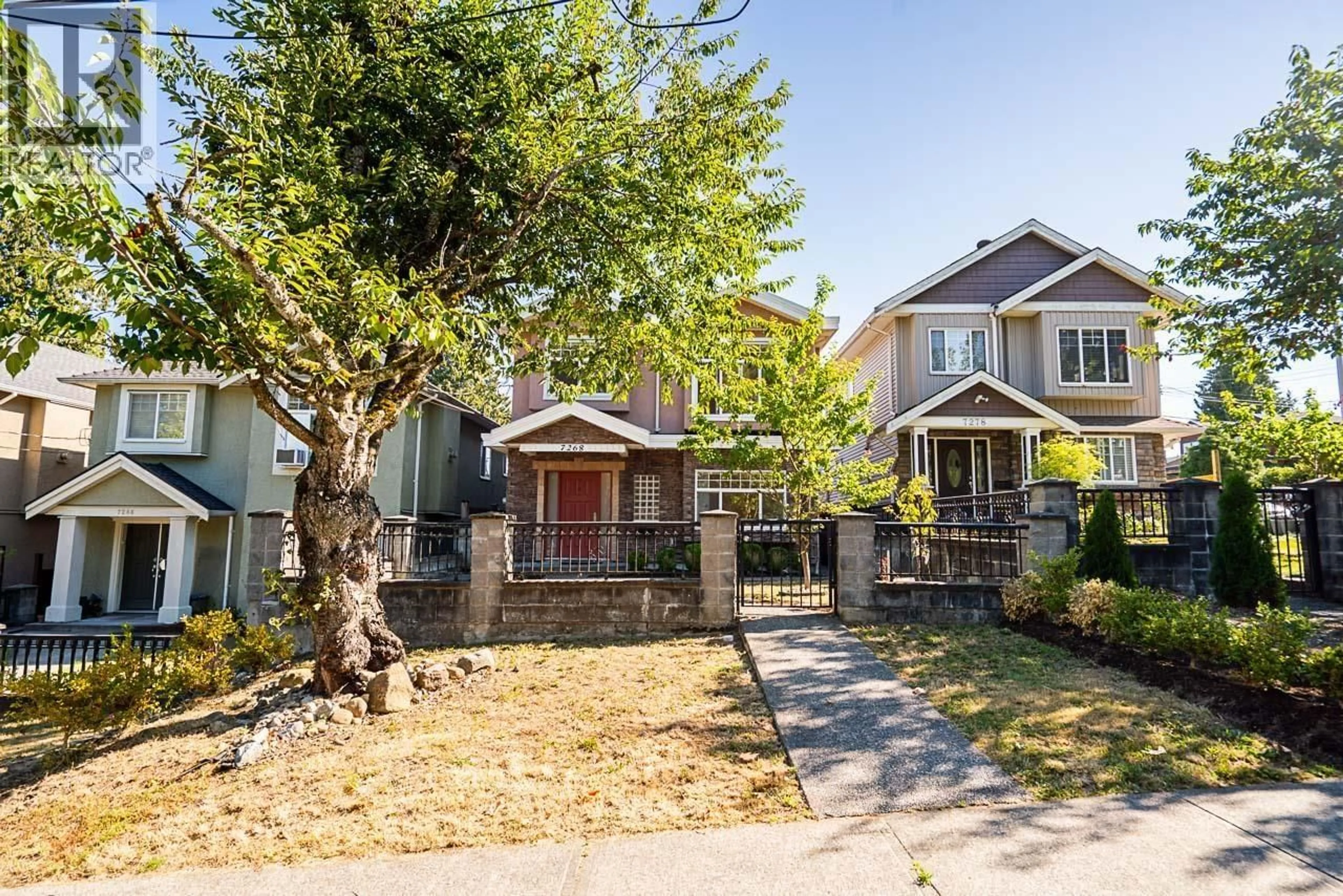 Home with brick exterior material, street for 7268 1ST STREET, Burnaby British Columbia V3N3S6
