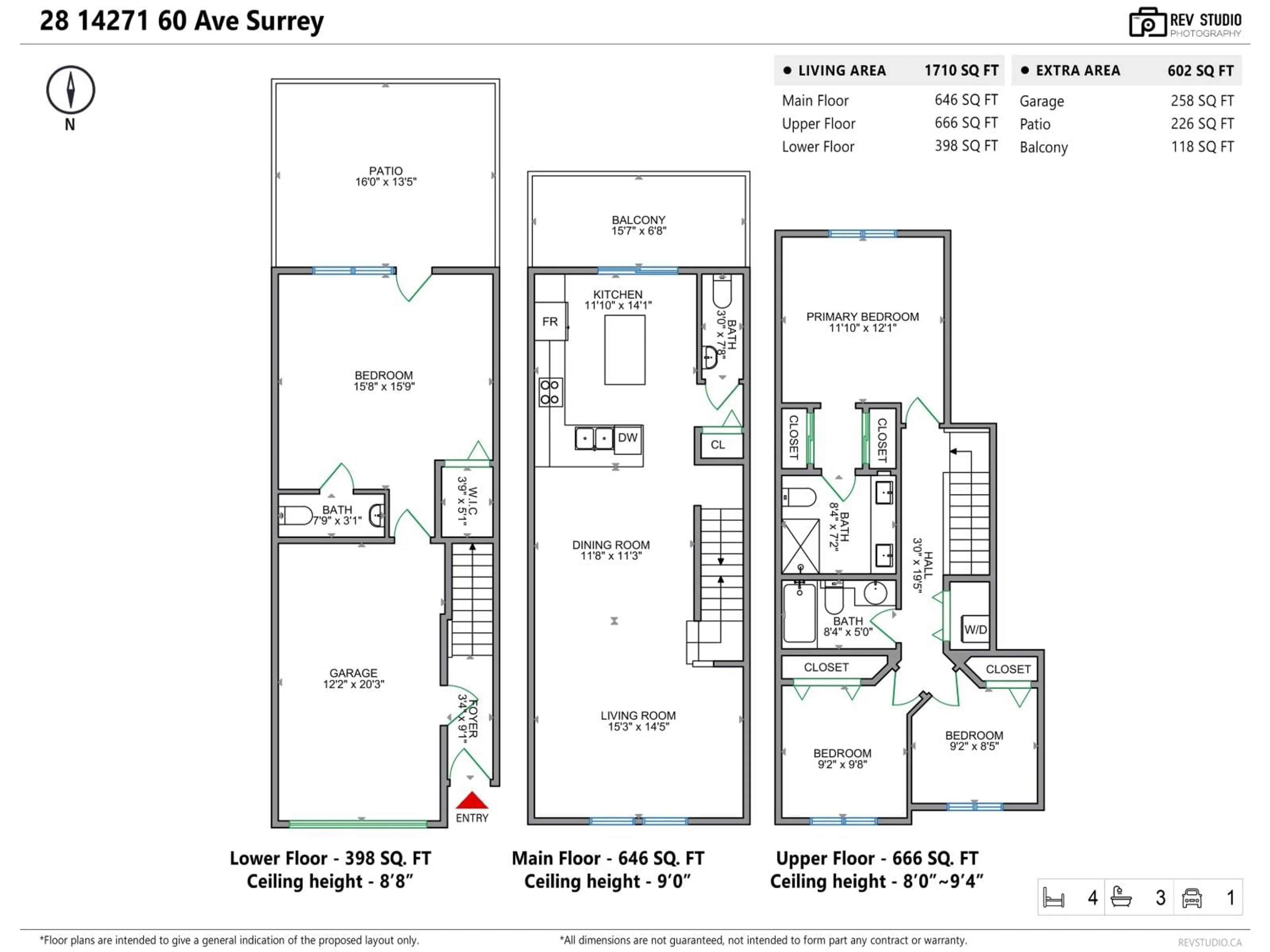 Floor plan for 28 - 14271 60, Surrey British Columbia V3X2N4