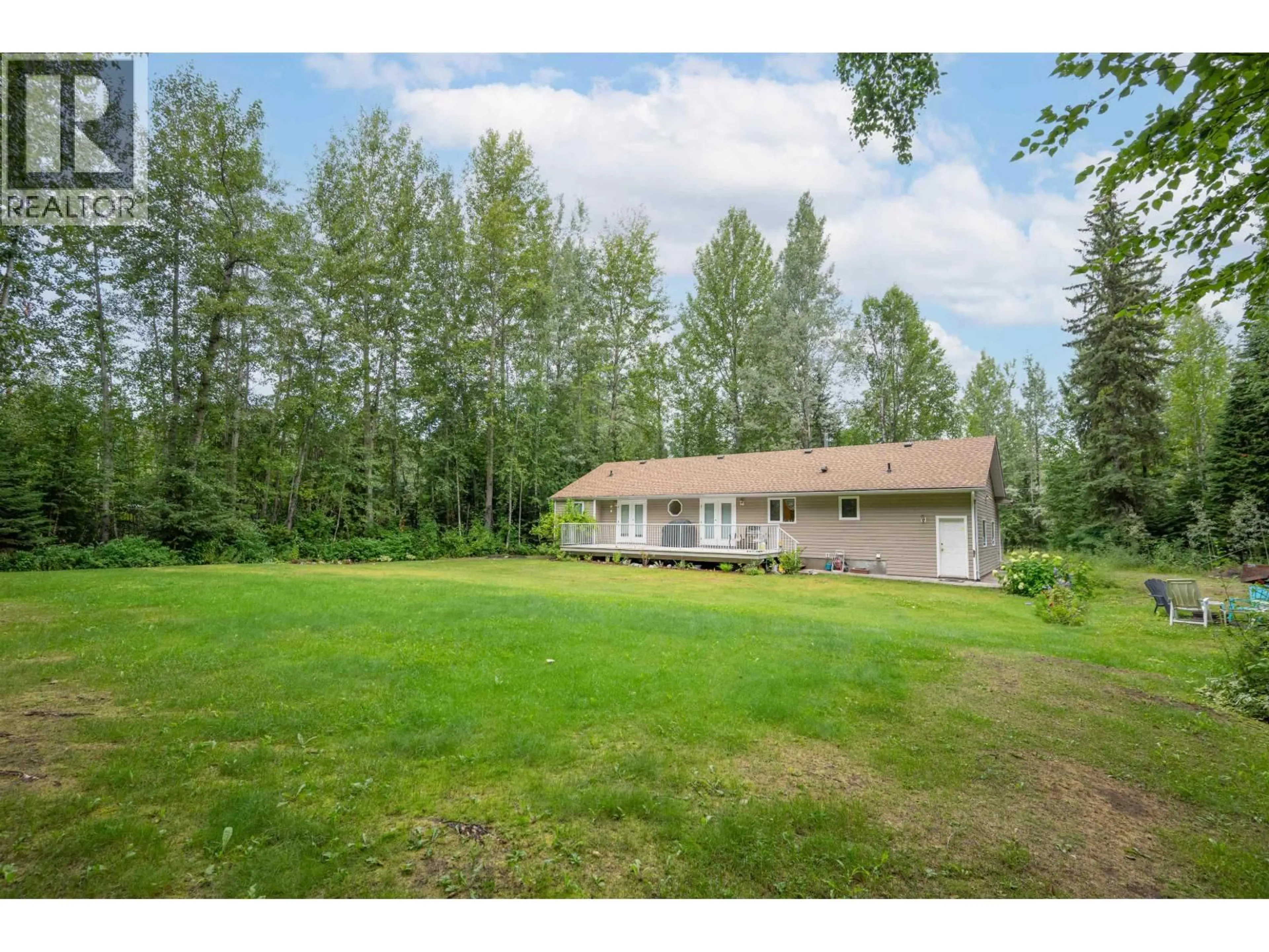 A pic from outside/outdoor area/front of a property/back of a property/a pic from drone, forest/trees view for 5125 BETHAM ROAD, Prince George British Columbia V2K5T9