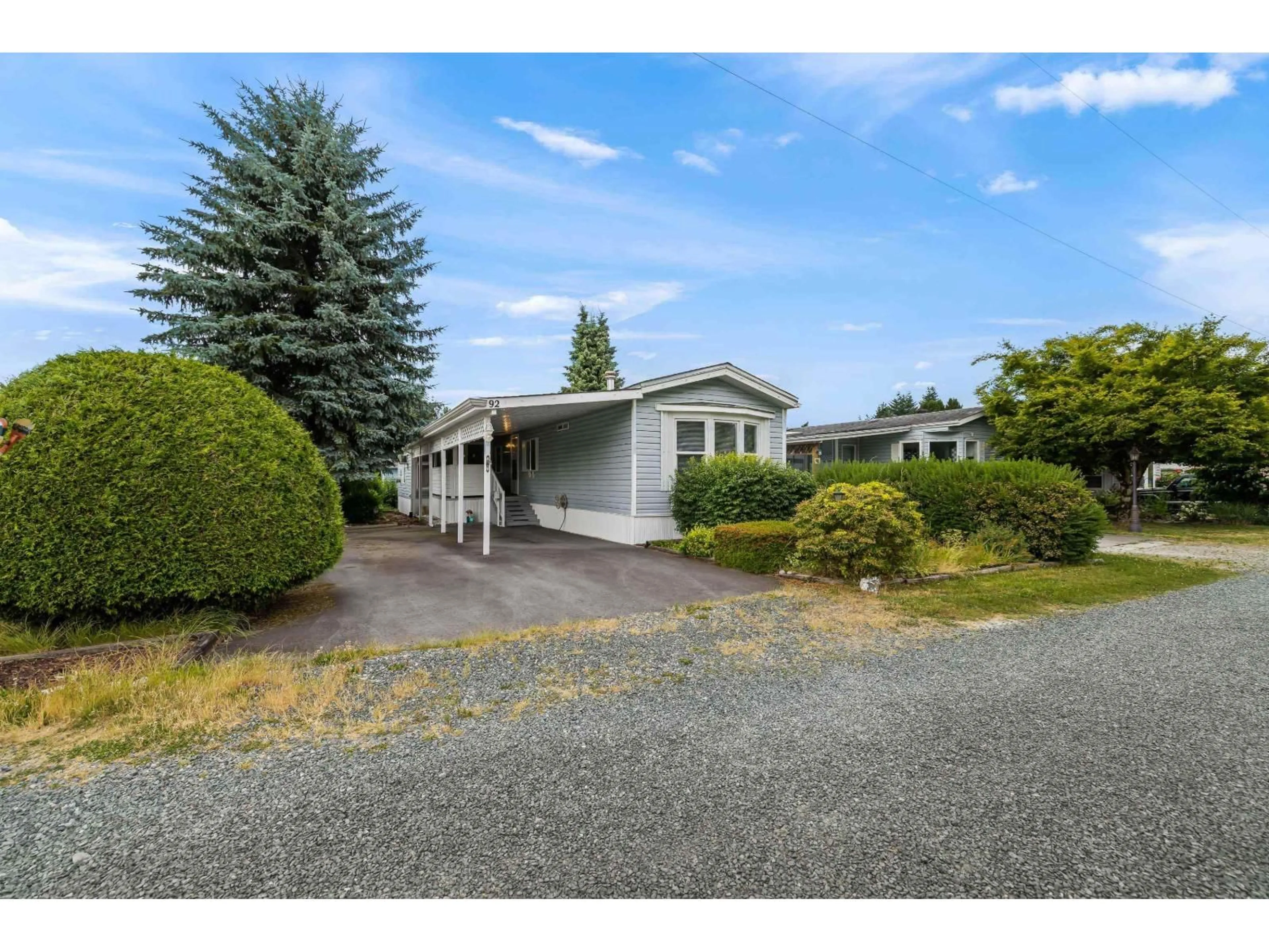 Home with vinyl exterior material, street for 92 - 6035 VEDDER ROAD, Chilliwack British Columbia V2R1E5