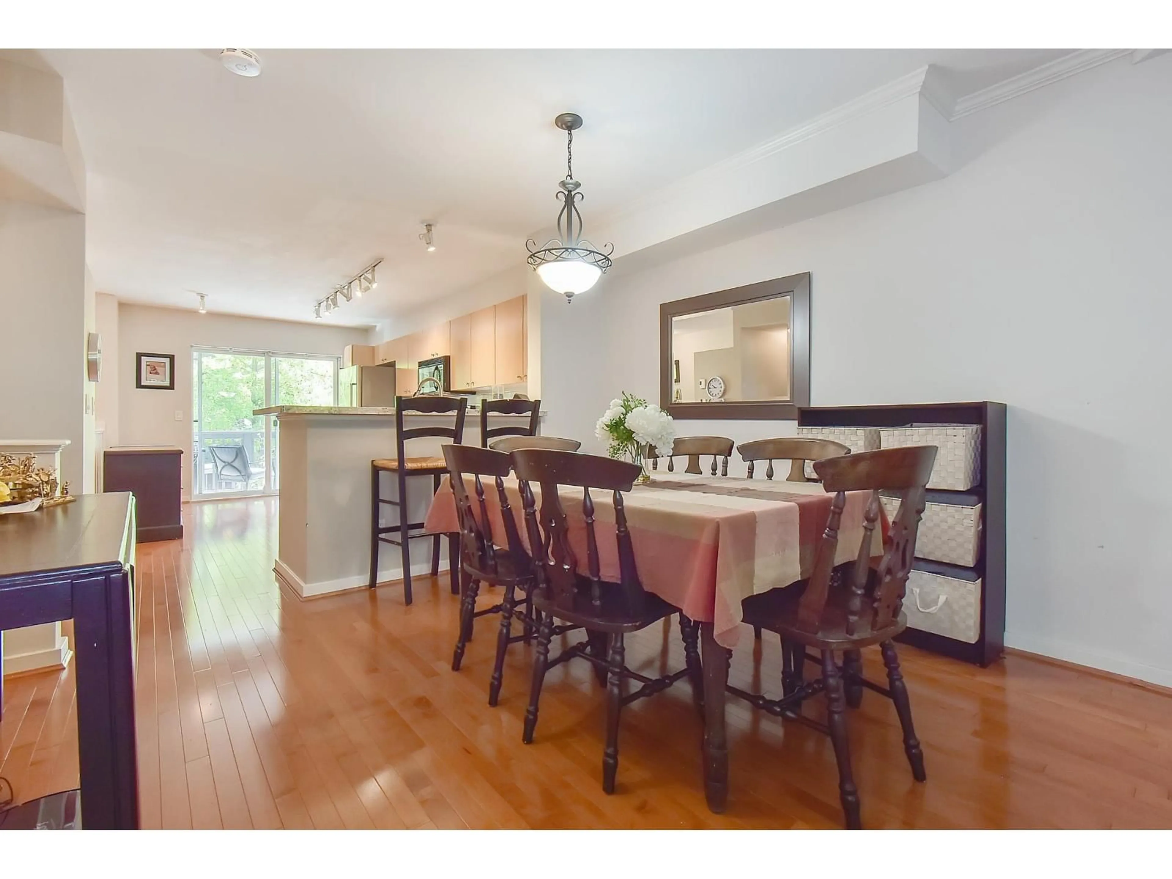Dining room, wood/laminate floor for 155 - 15236 36, Surrey British Columbia V3Z2B3