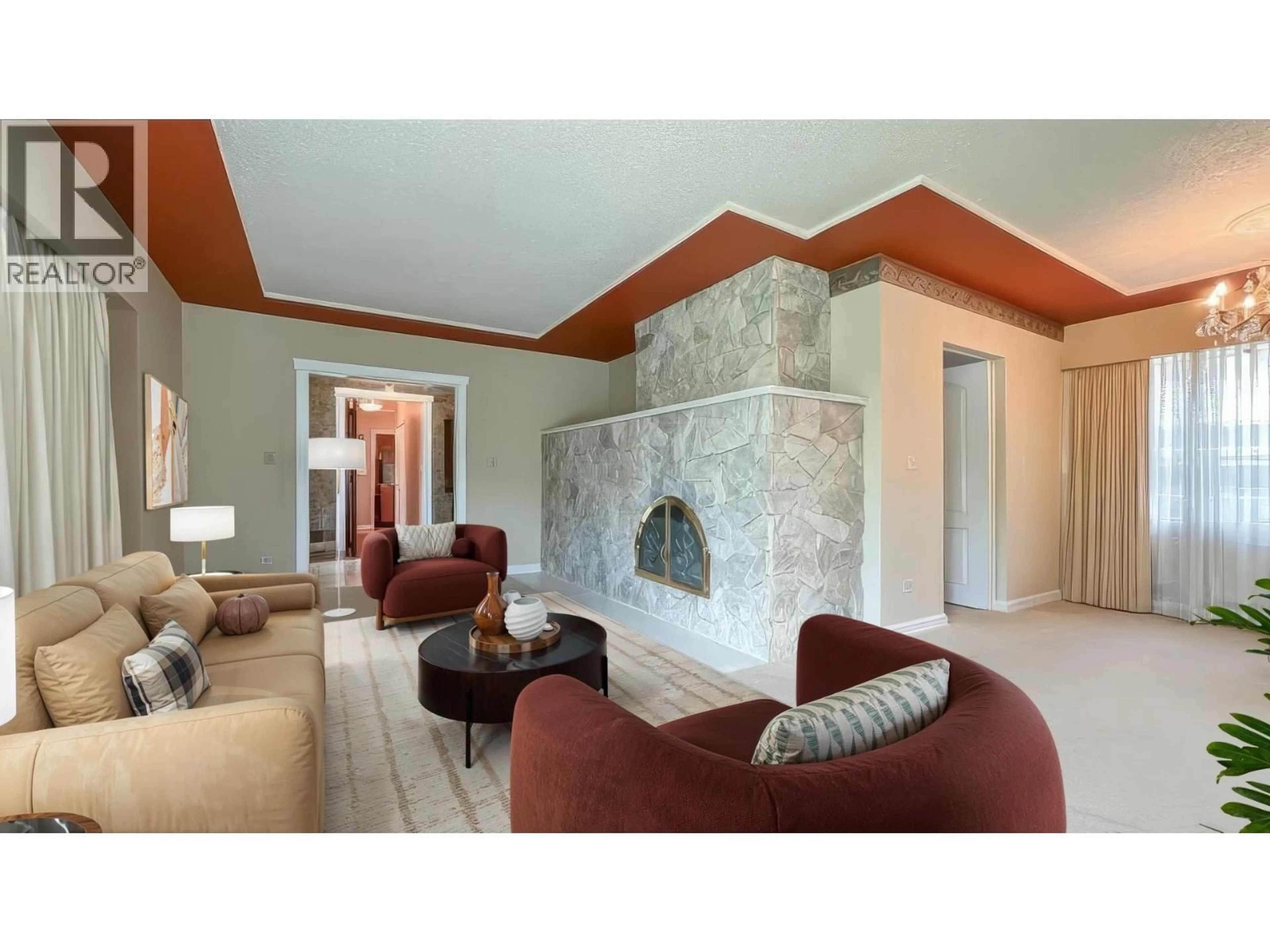 Living room with furniture, ceramic/tile floor for 803 EDGAR AVENUE, Coquitlam British Columbia V3K2J6