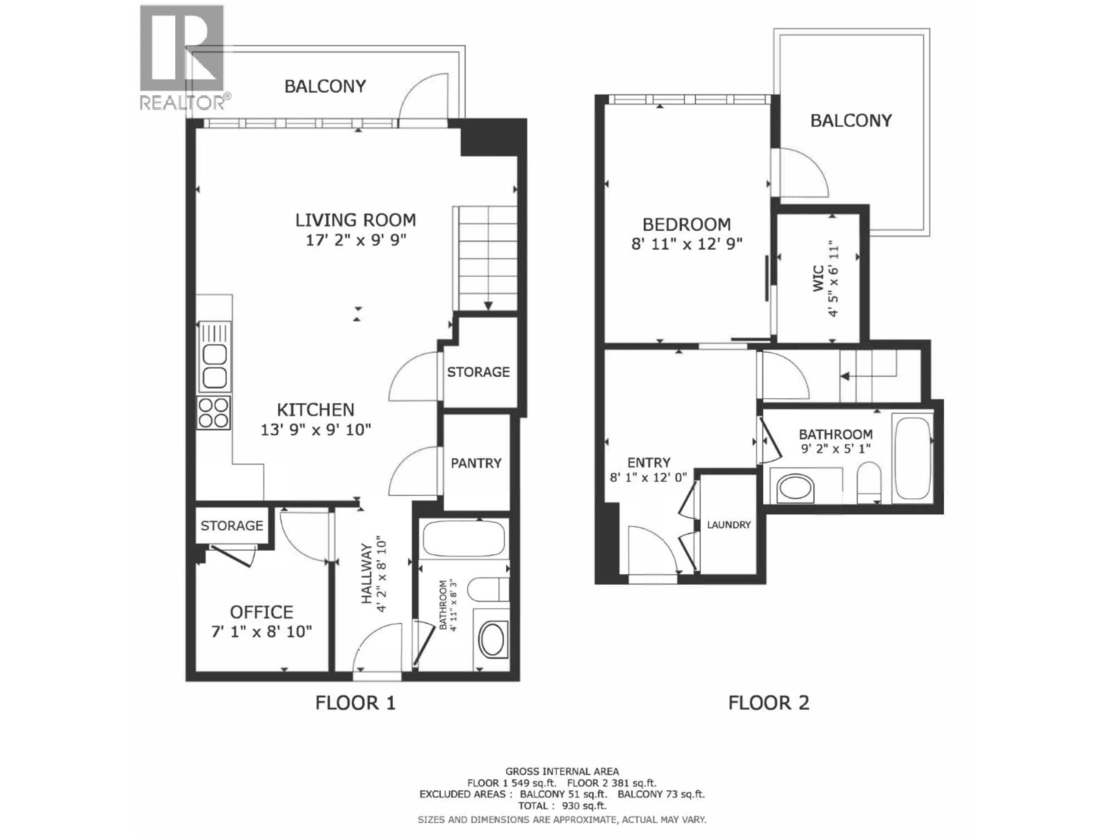 Floor plan for 606 - 6633 PEARSON WAY, Richmond British Columbia V7C0C4