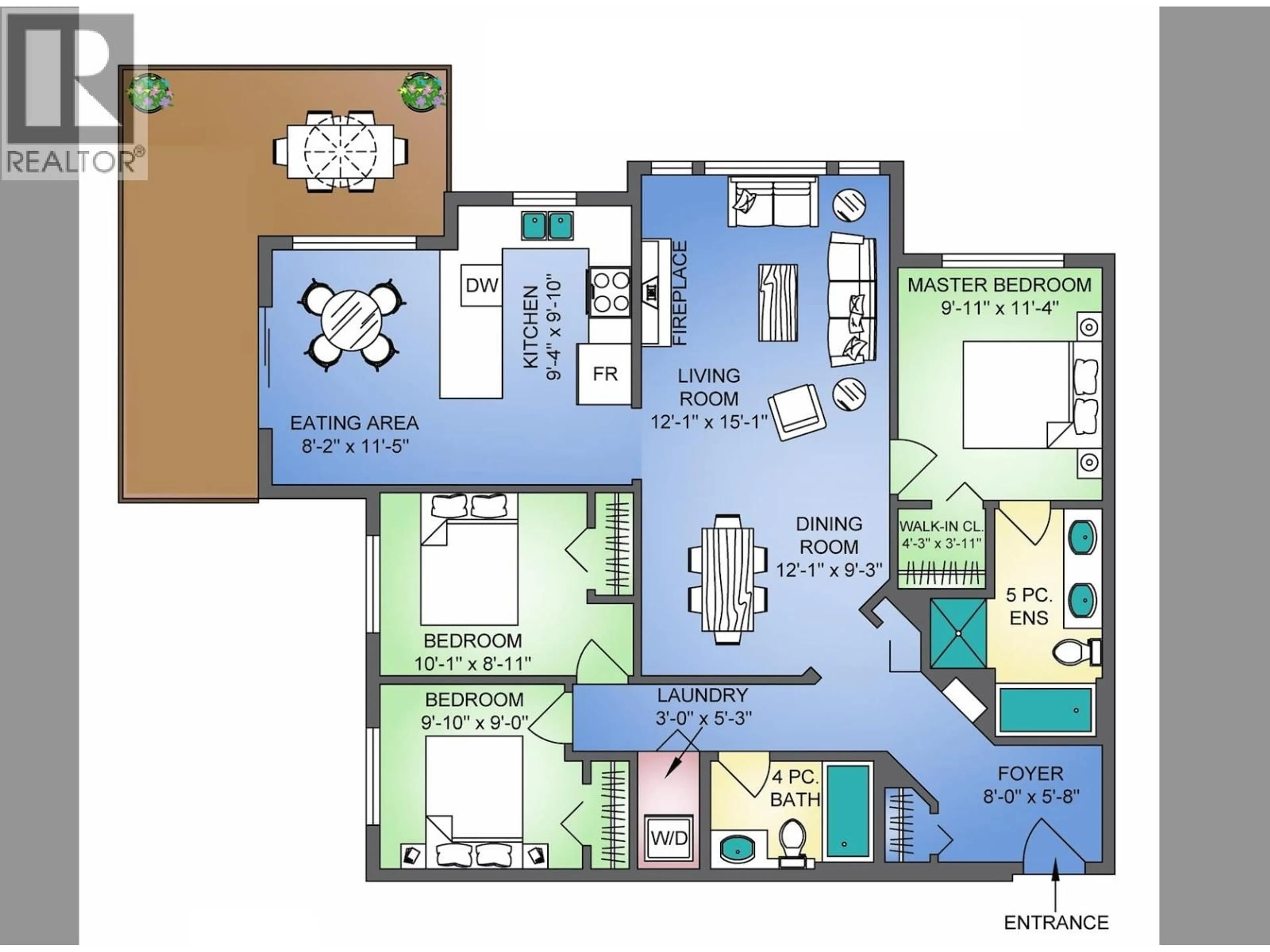 Floor plan for 310 - 1153 KENSAL PLACE, Coquitlam British Columbia V3B0G3