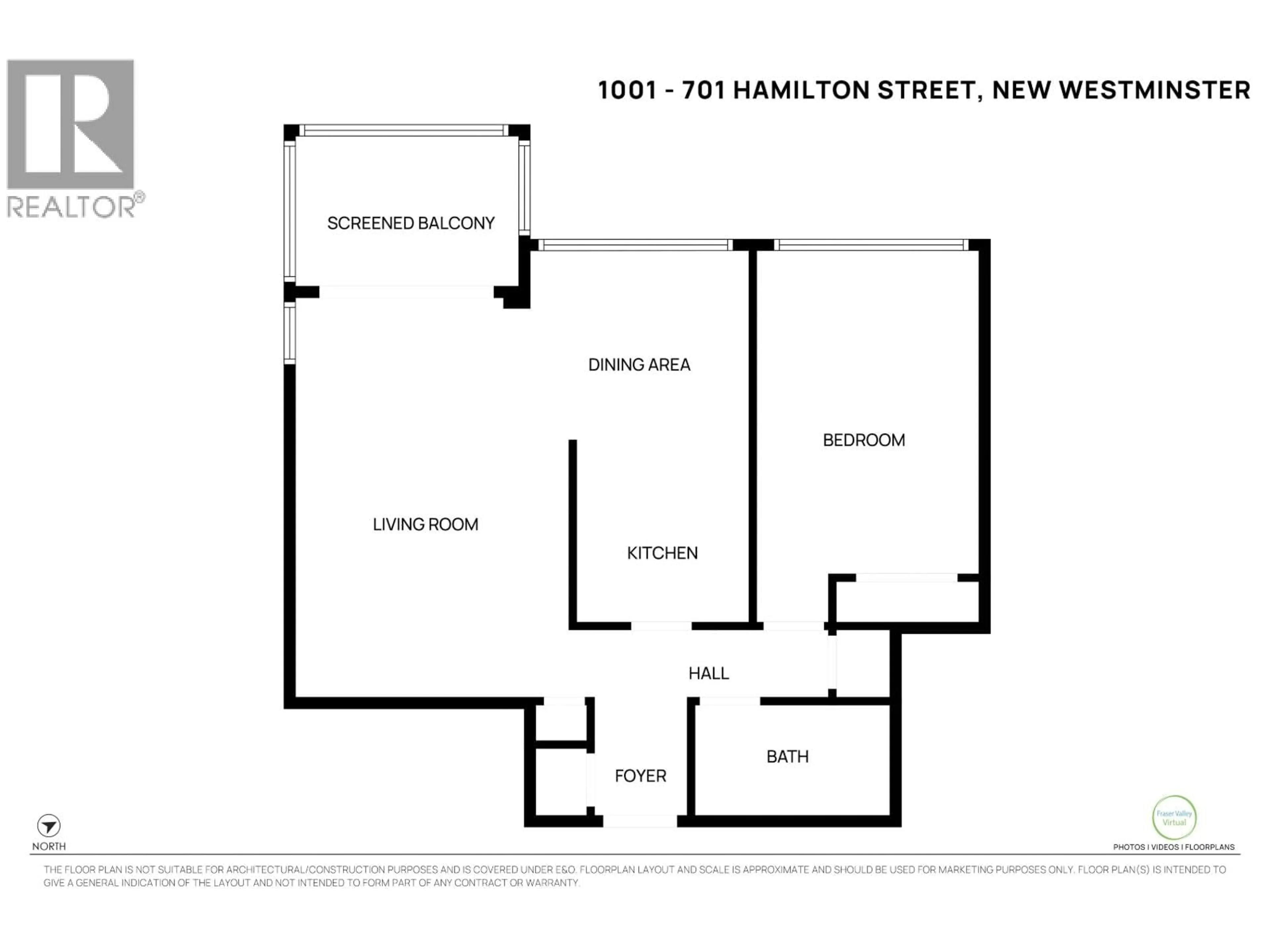 Floor plan for 1003 - 740 HAMILTON STREET, New Westminster British Columbia V3M5T7