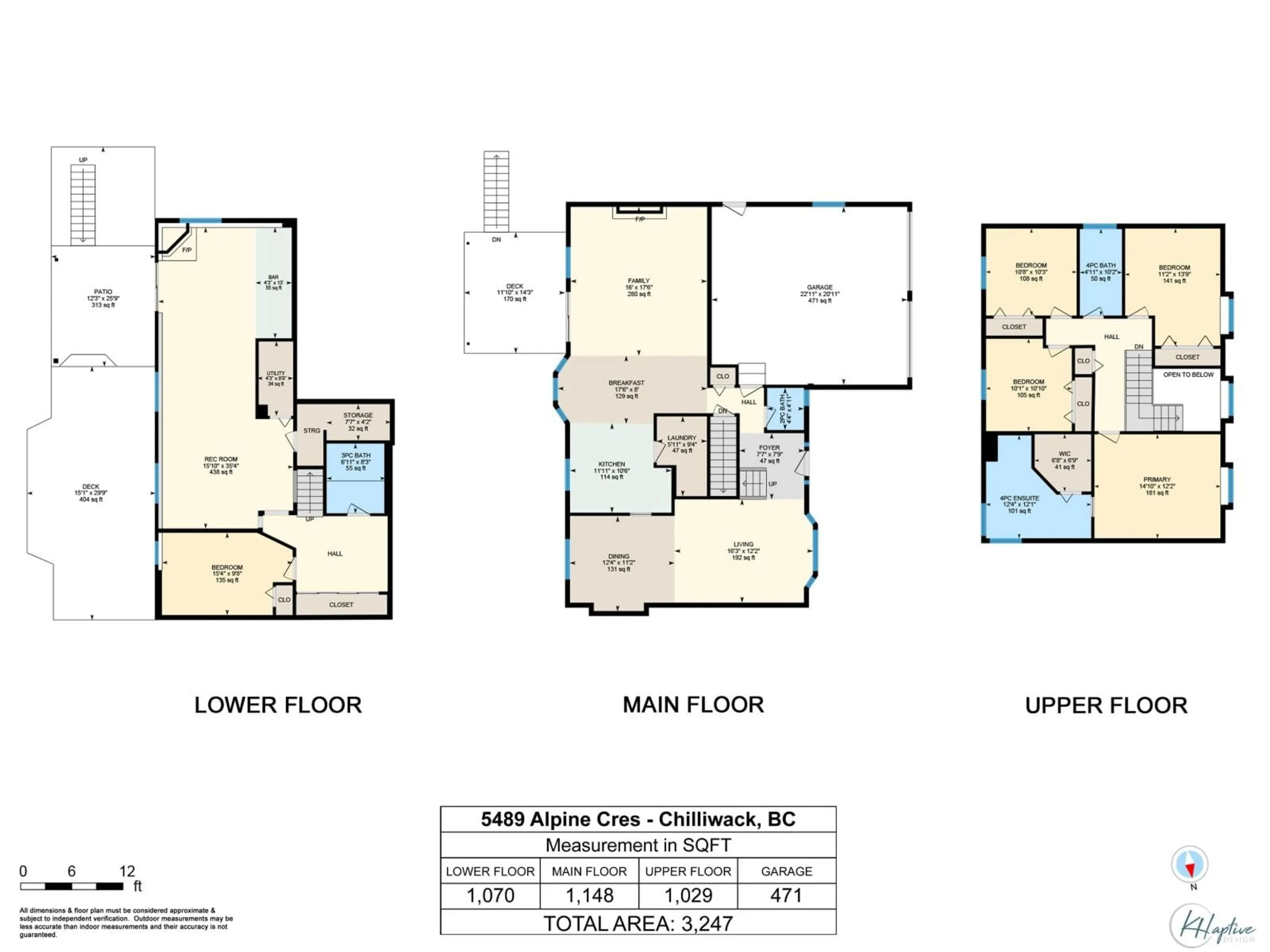 Floor plan for 5489 ALPINE CRESCENT, Chilliwack British Columbia V2R3W2
