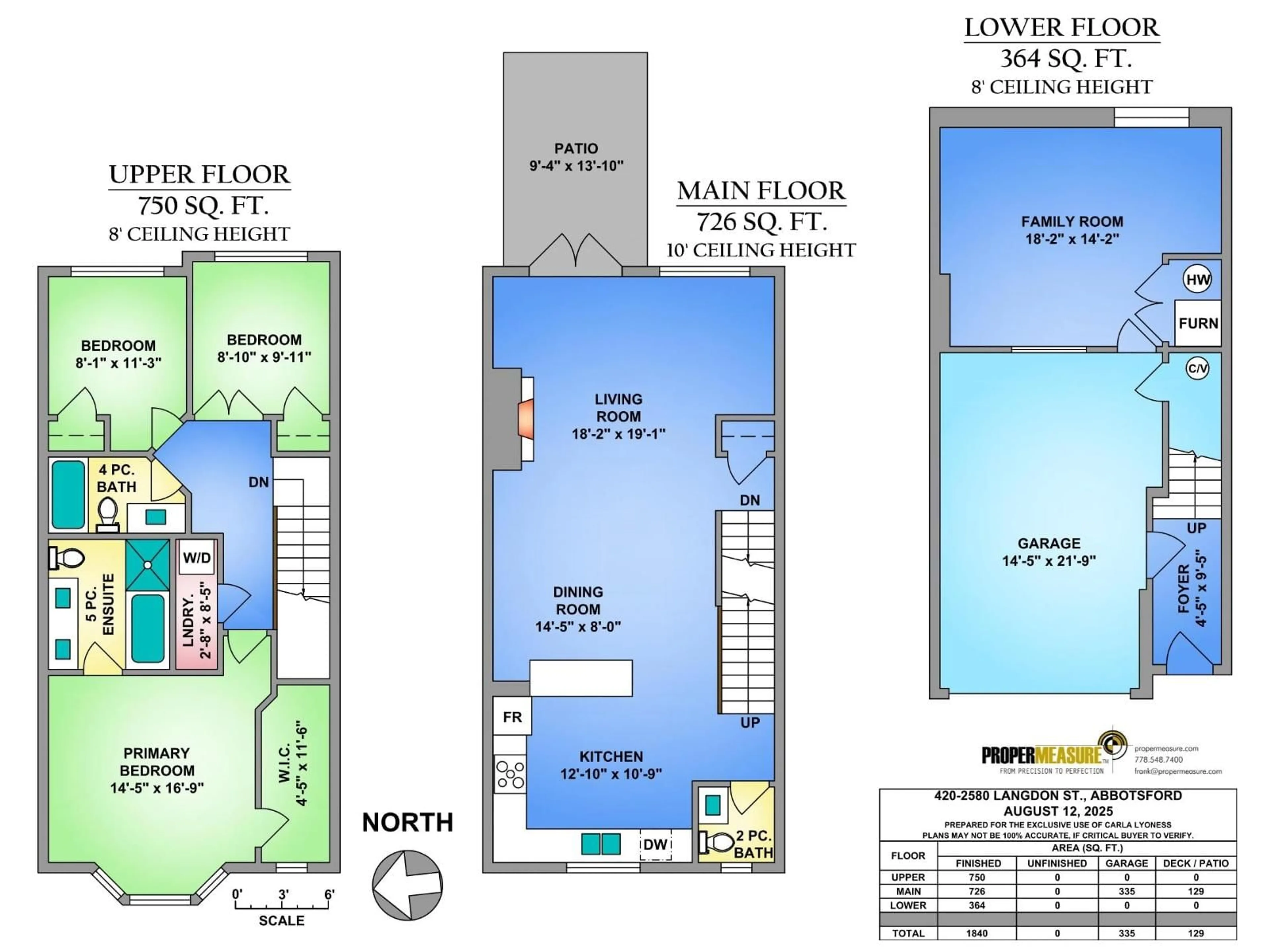 Floor plan for 420 - 2580 LANGDON, Abbotsford British Columbia V2T0A9