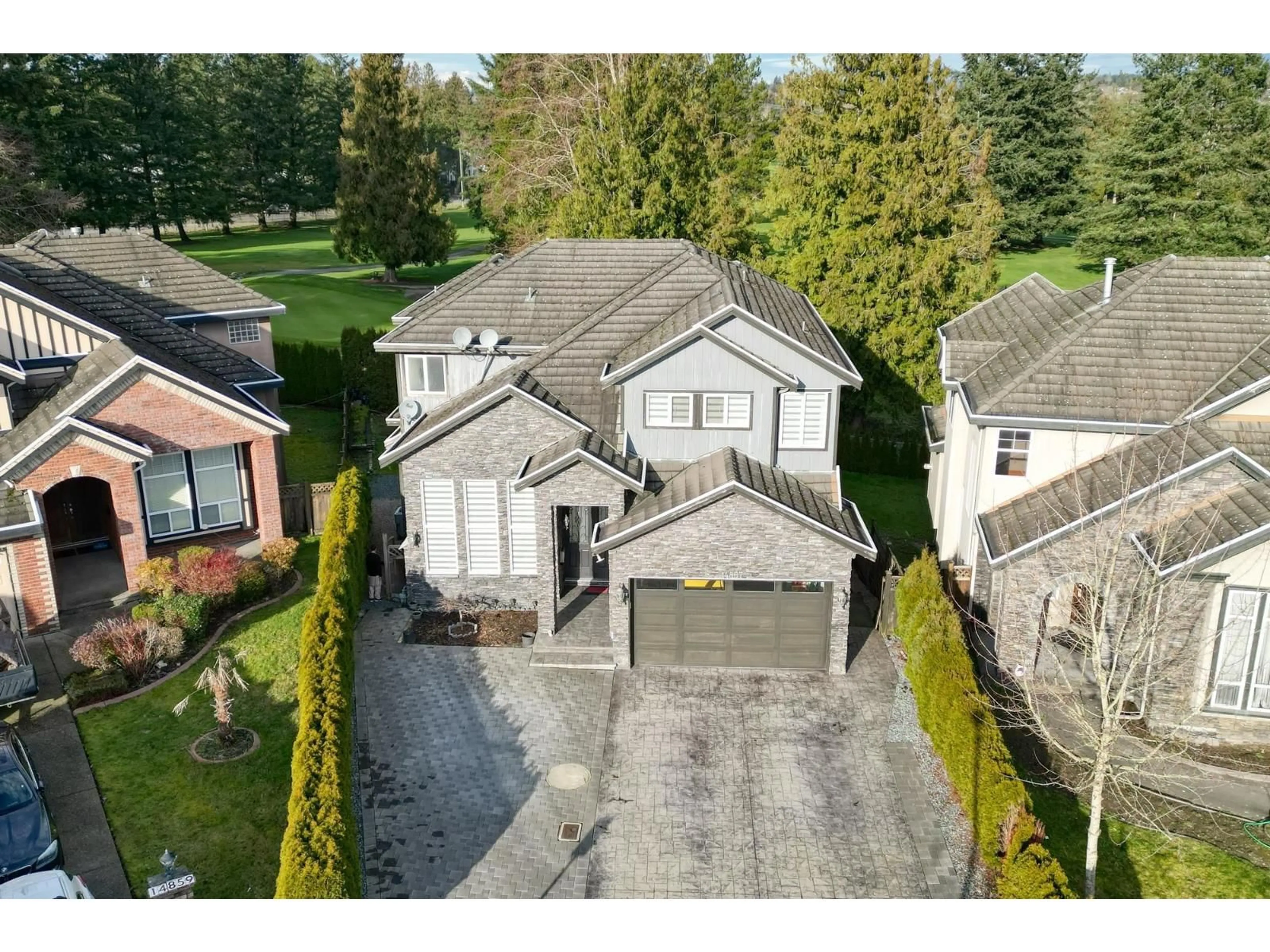 A pic from outside/outdoor area/front of a property/back of a property/a pic from drone, street for 14867 76A AVE, Surrey British Columbia V3S1S3