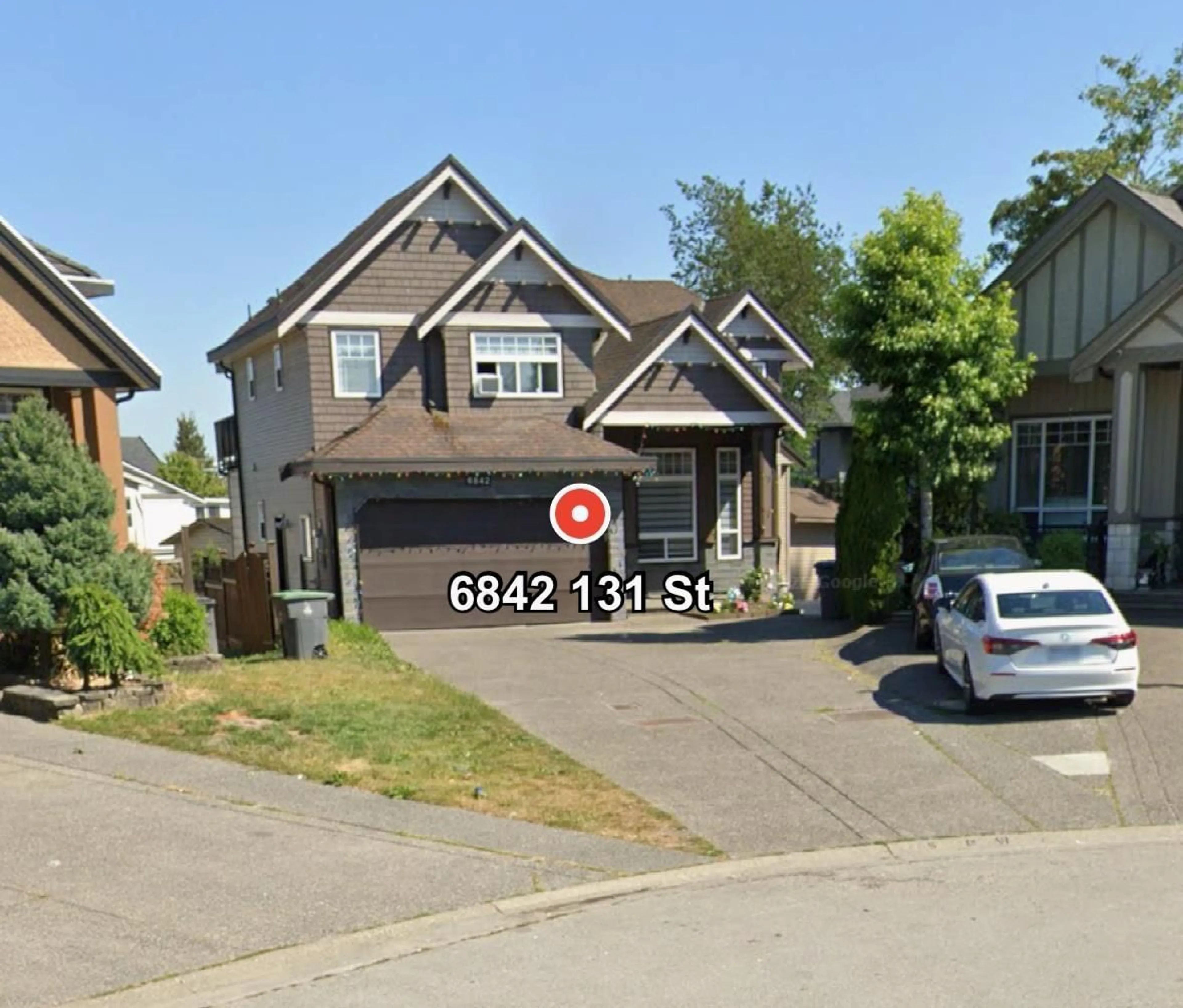 Home with vinyl exterior material, street for 6842 131, Surrey British Columbia V3W1R8