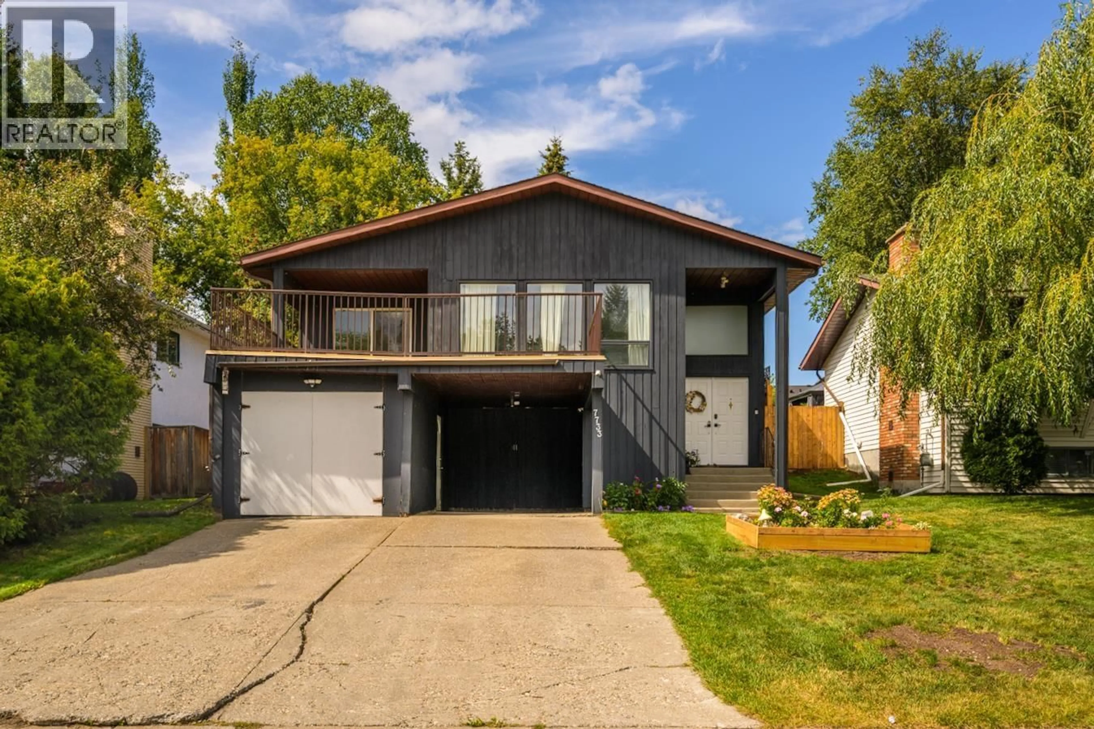 Home with vinyl exterior material, street for 7733 ST MATHEW PLACE, Prince George British Columbia V2N4B9
