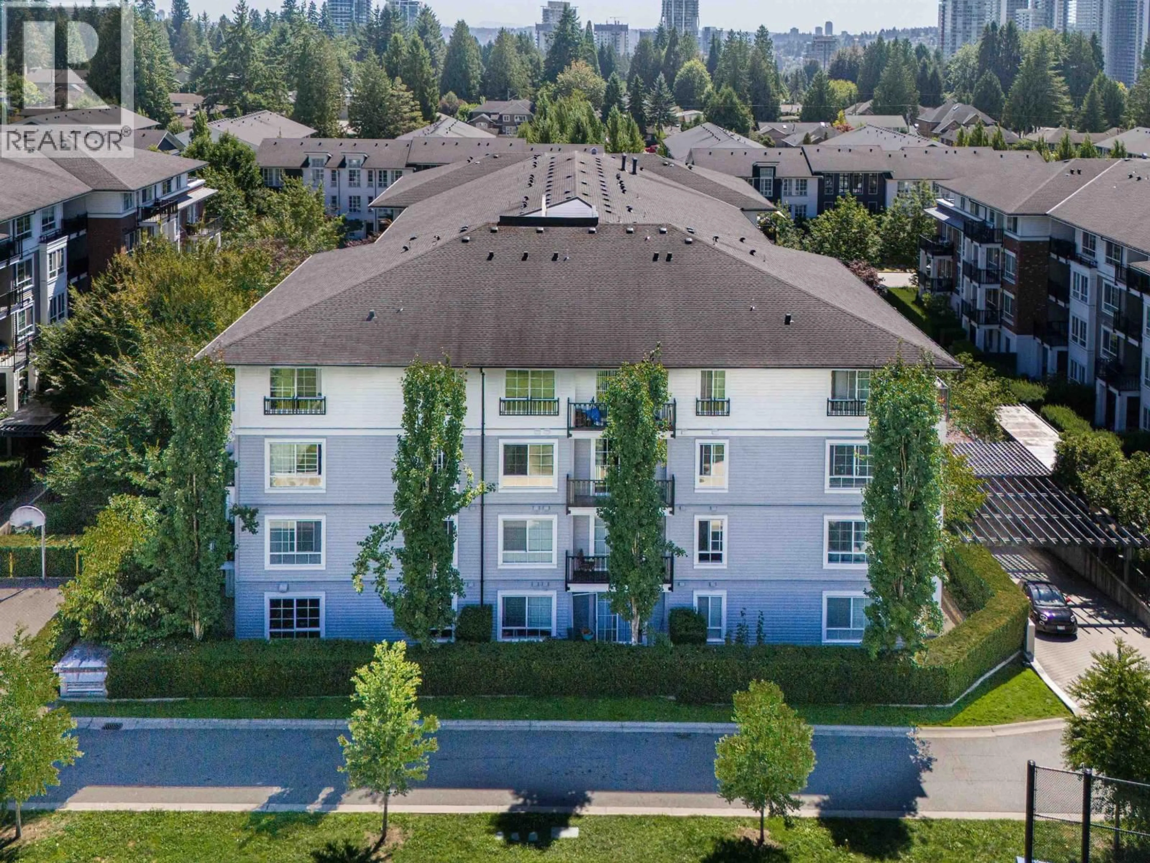 A pic from outside/outdoor area/front of a property/back of a property/a pic from drone, city buildings view from balcony for 207 - 553 FOSTER AVENUE, Coquitlam British Columbia V3J0B5
