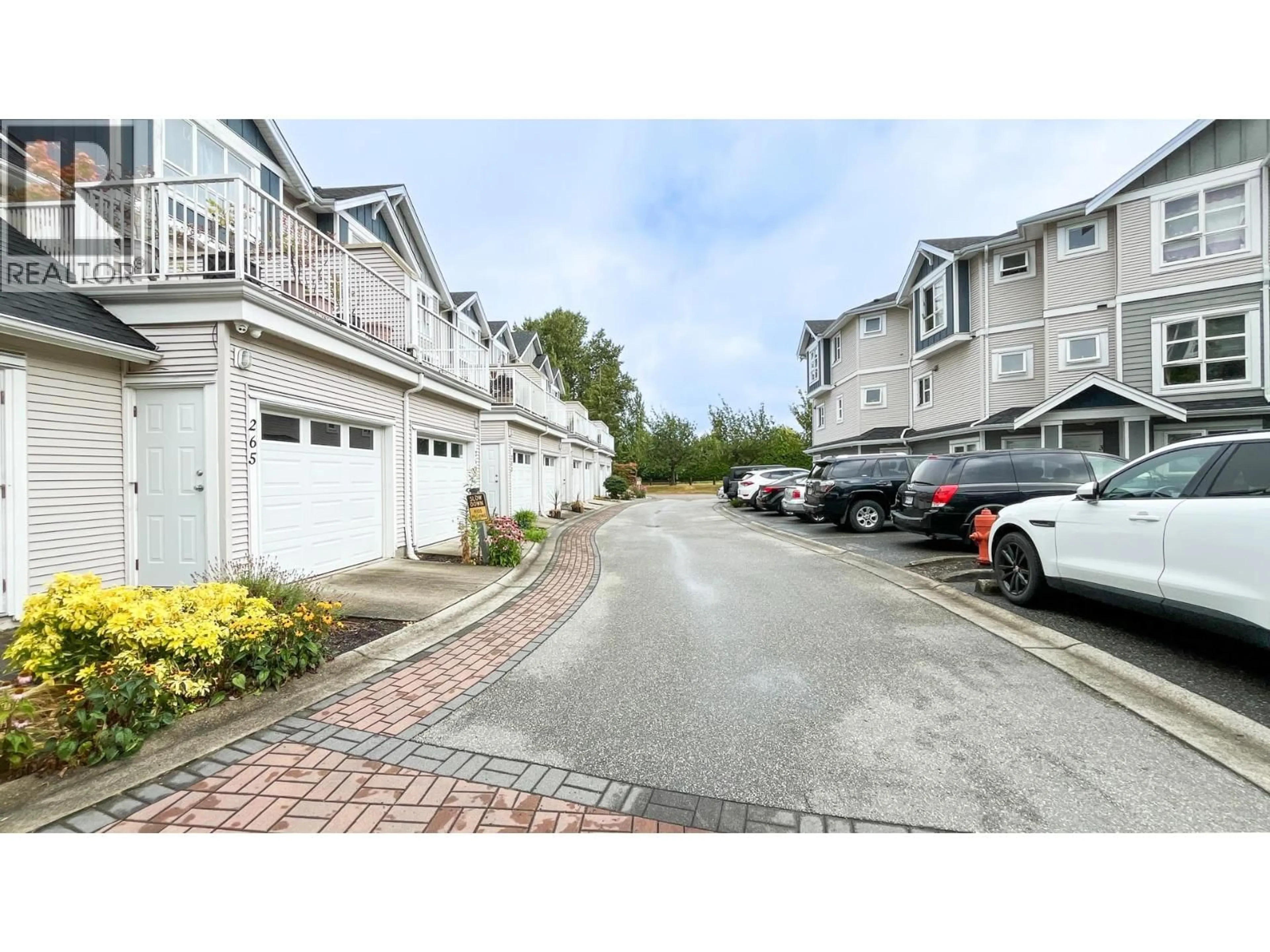A pic from outside/outdoor area/front of a property/back of a property/a pic from drone, street for 255 - 13020 NO. 2 ROAD, Richmond British Columbia V7E6S3