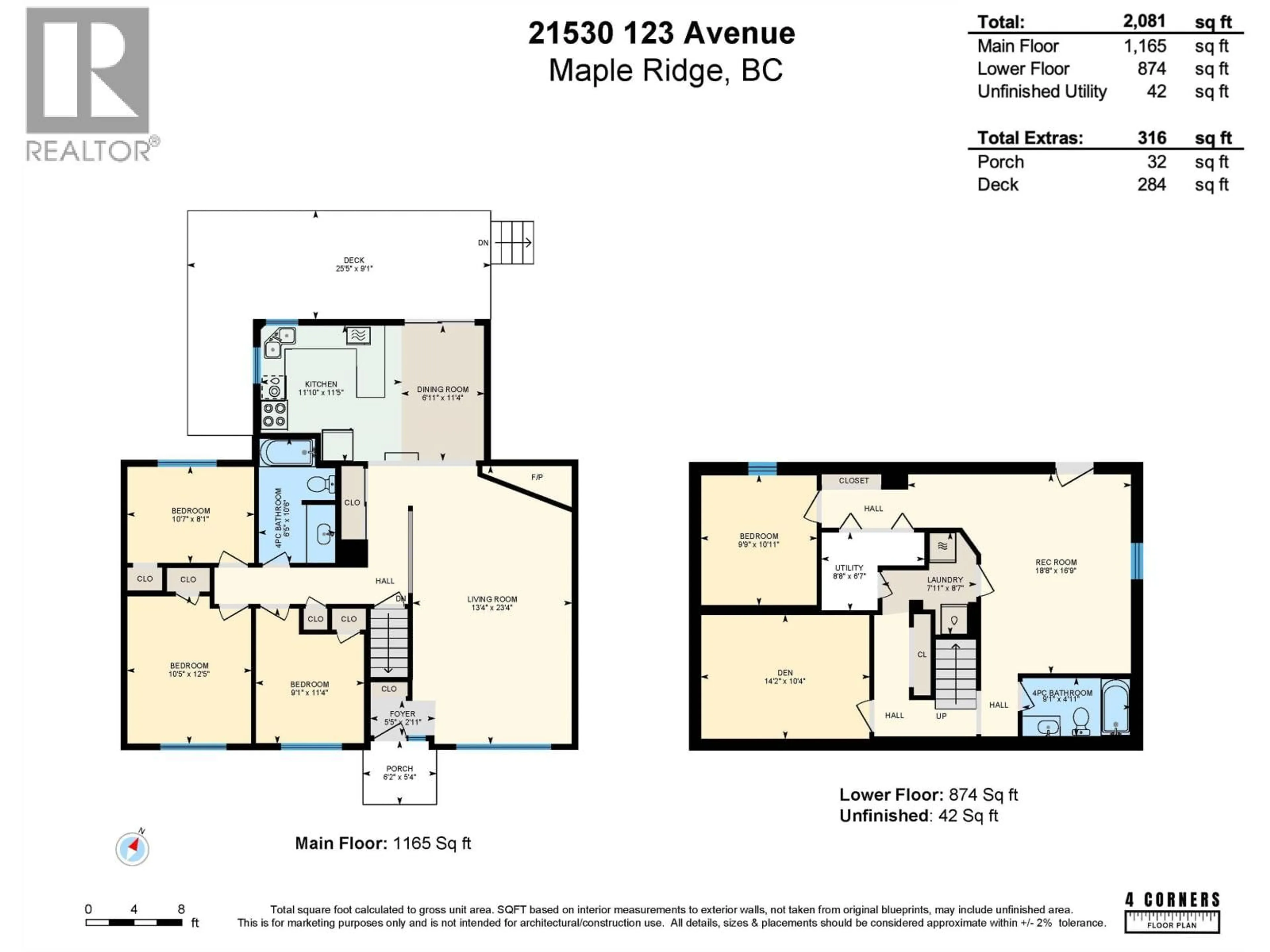 Floor plan for 21530 123 AVENUE, Maple Ridge British Columbia V2X4C2