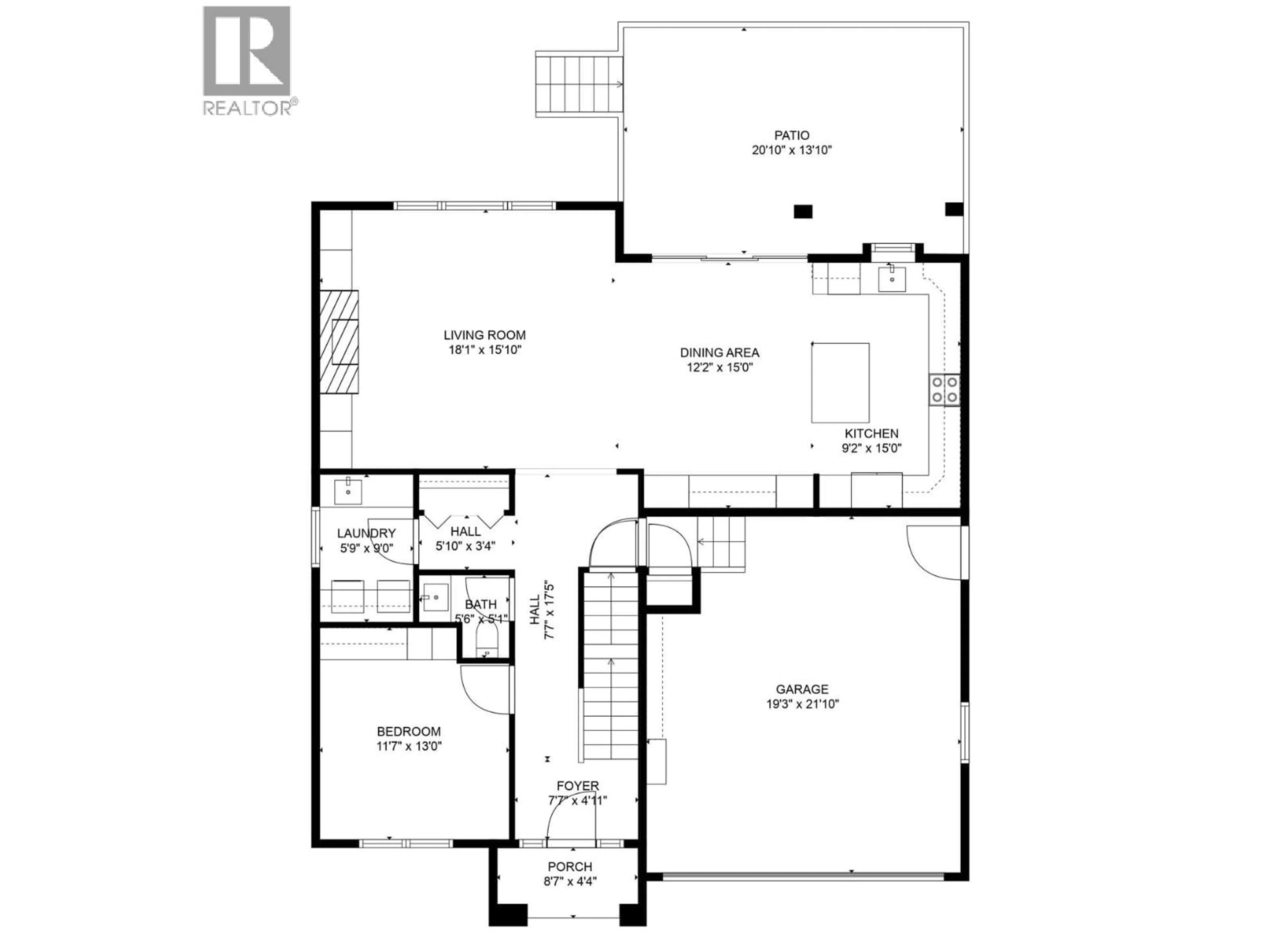 Floor plan for 10616 111 STREET, Fort St. John British Columbia V1J0N3