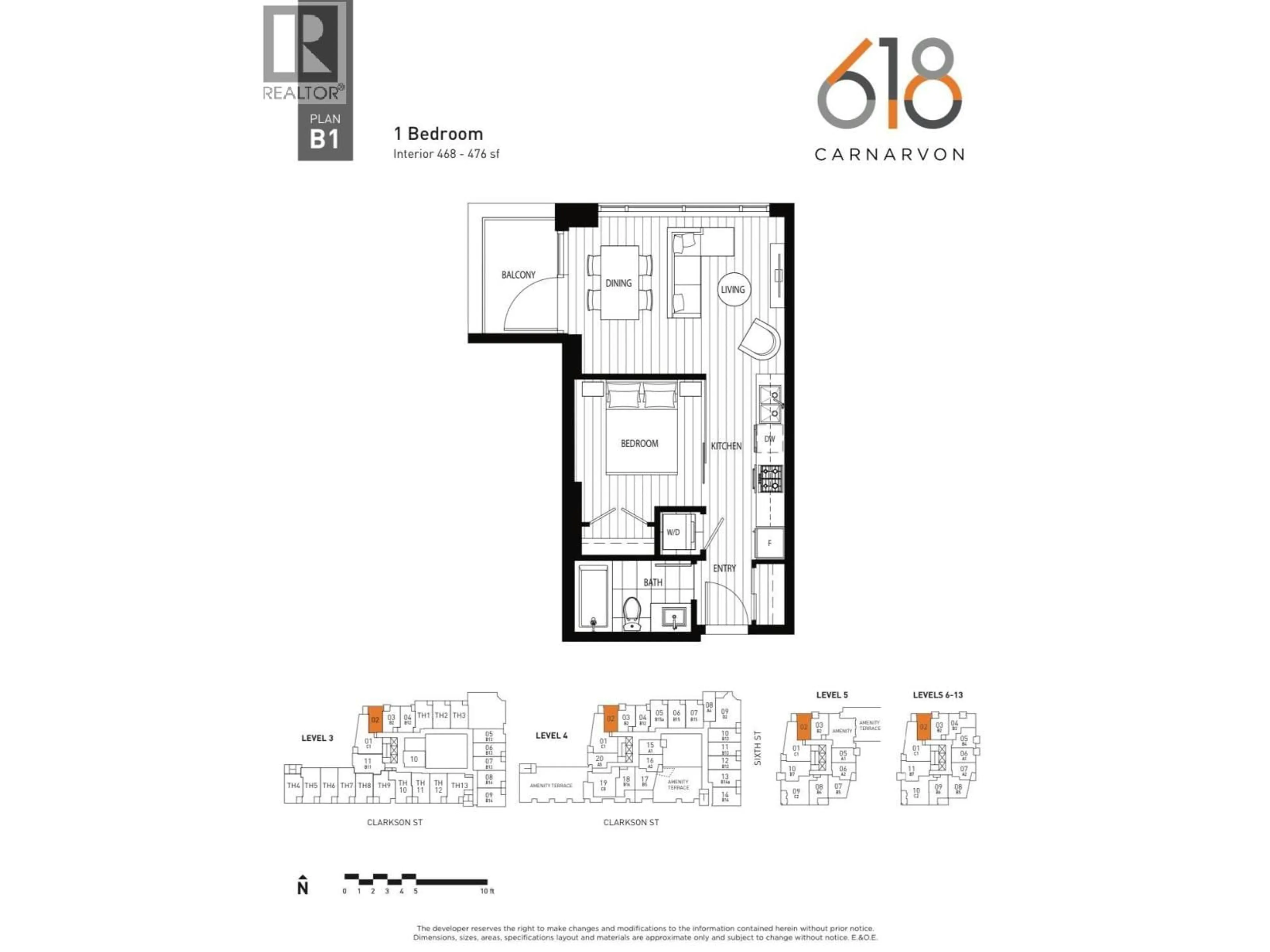 Floor plan for 302 - 618 CARNARVON STREET, New Westminster British Columbia V3M0N9