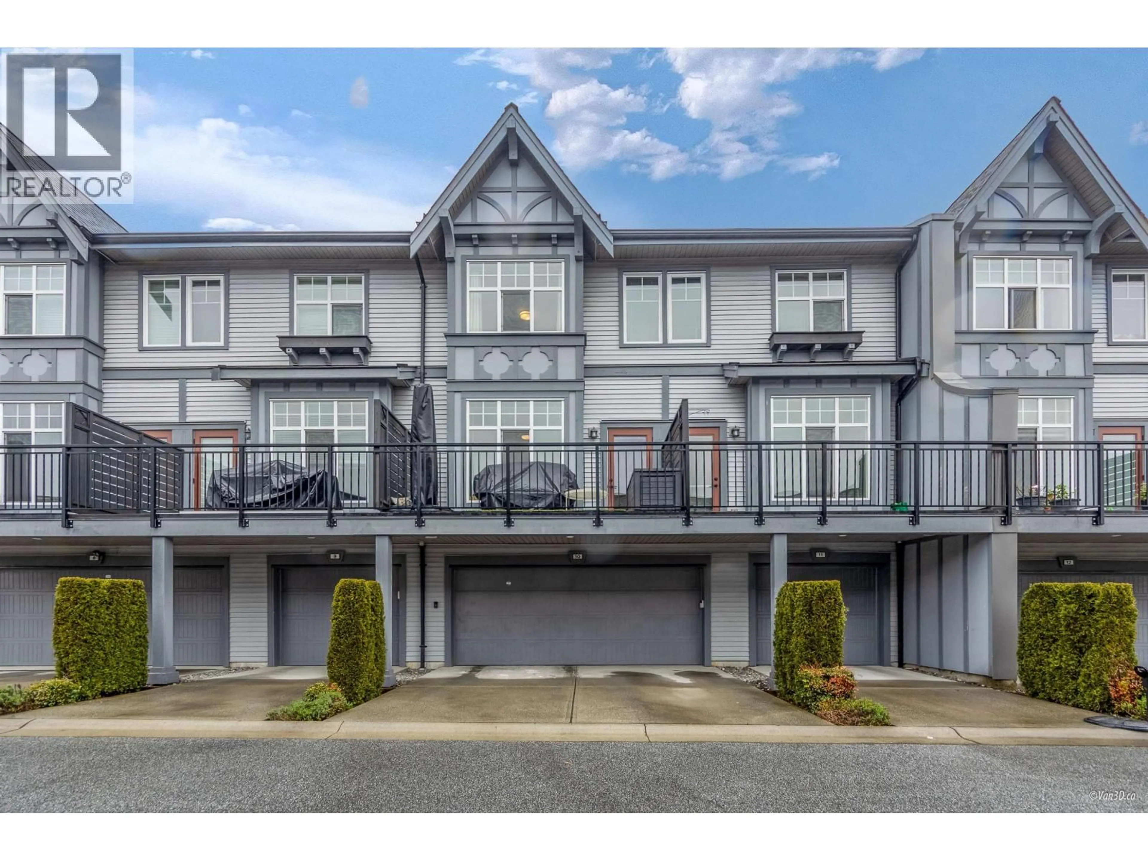 A pic from outside/outdoor area/front of a property/back of a property/a pic from drone, street for 10 - 1221 ROCKLIN STREET, Coquitlam British Columbia V3B0N7