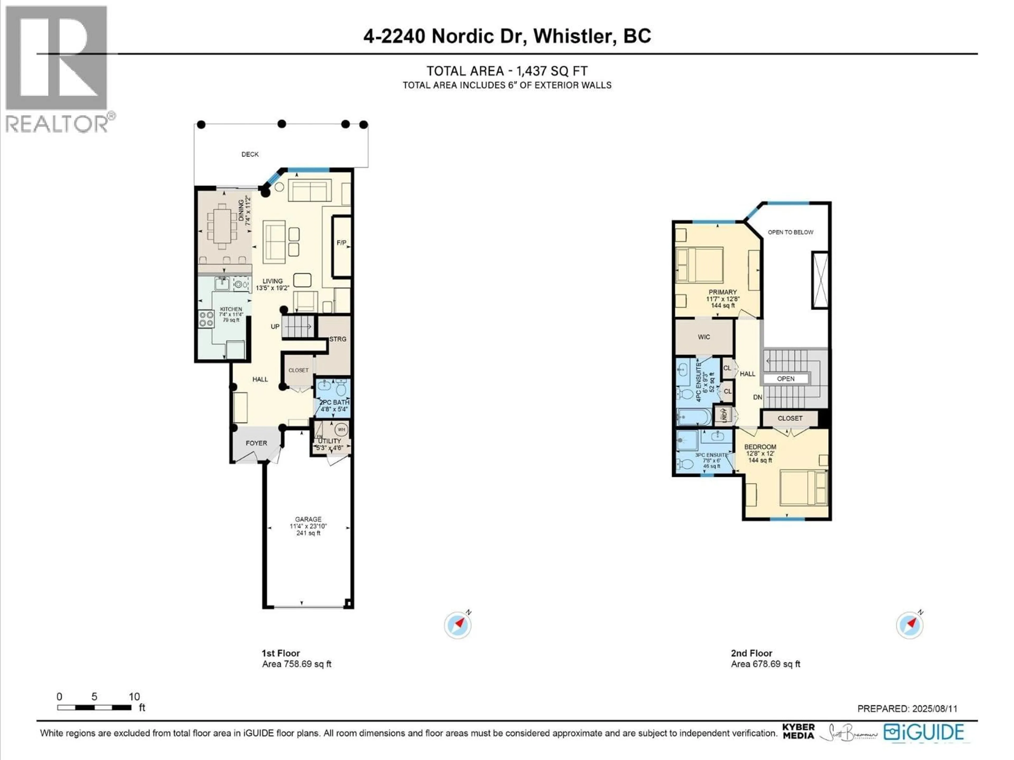 Floor plan for 4 - 2240 NORDIC DRIVE, Whistler British Columbia V8E0P3