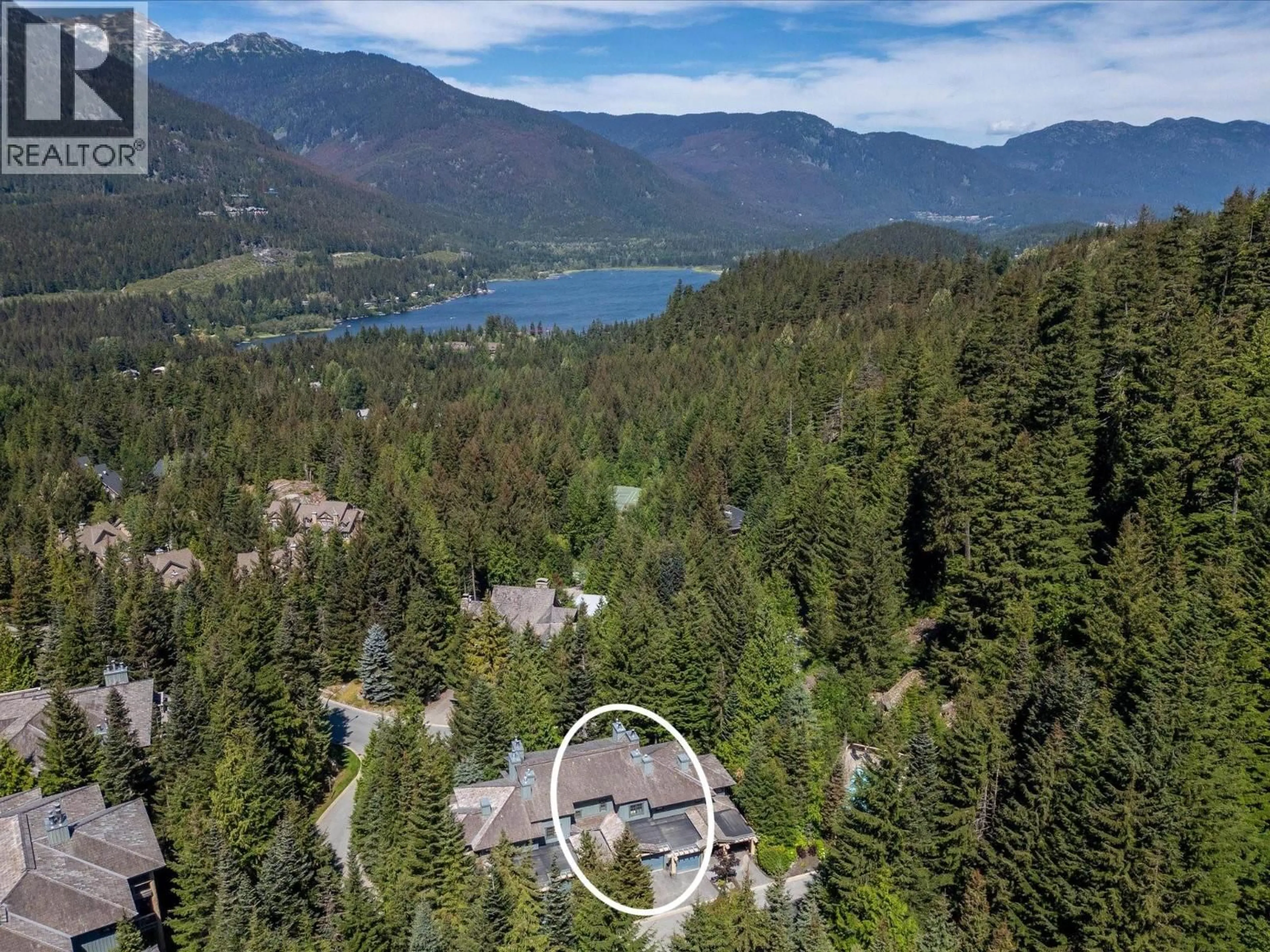 A pic from outside/outdoor area/front of a property/back of a property/a pic from drone, mountain view for 4 - 2240 NORDIC DRIVE, Whistler British Columbia V8E0P3