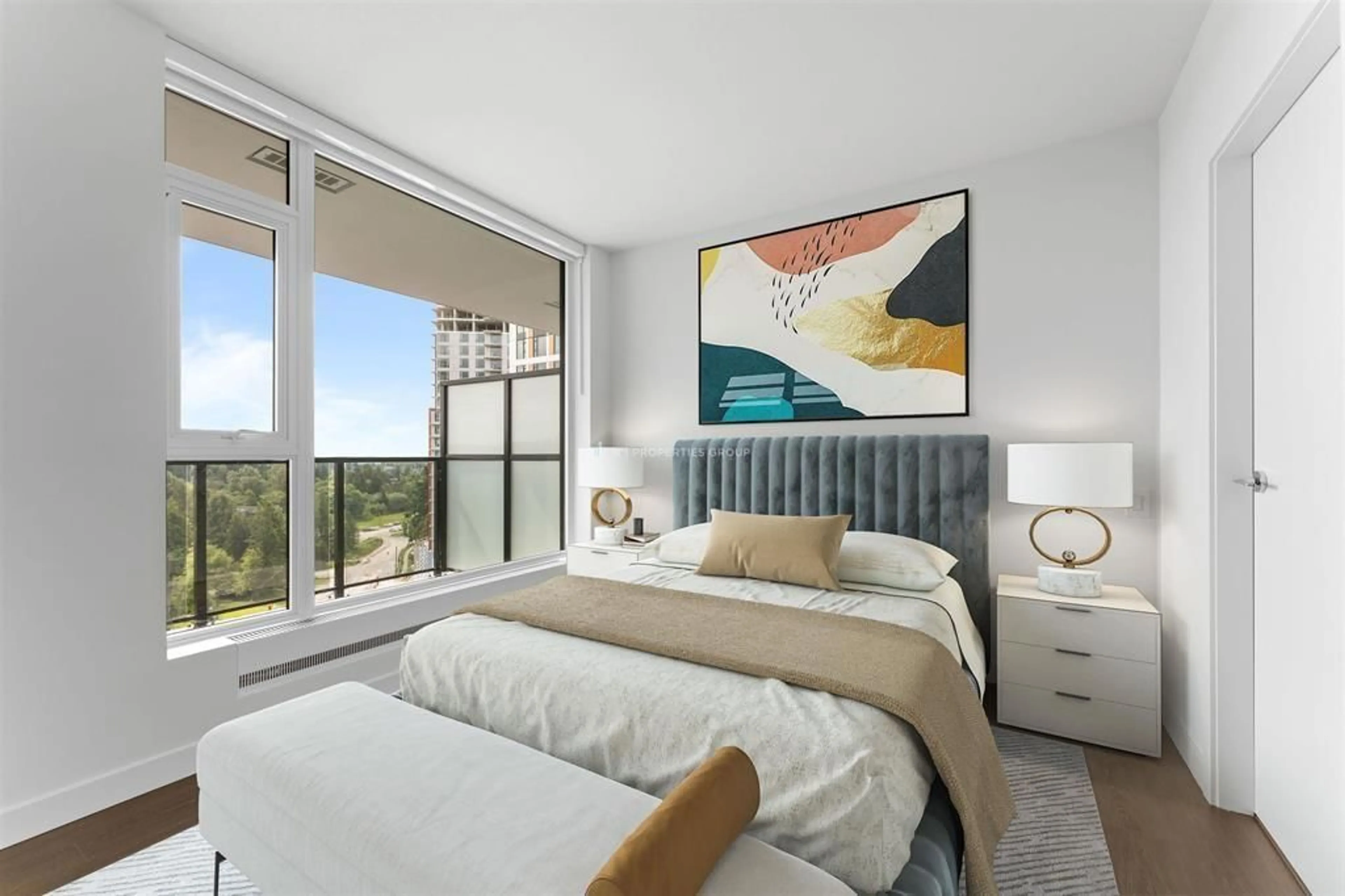 Bedroom with bed, unknown for 4105 - 13725 GEORGE JUNCTION, Surrey British Columbia V3T0V7