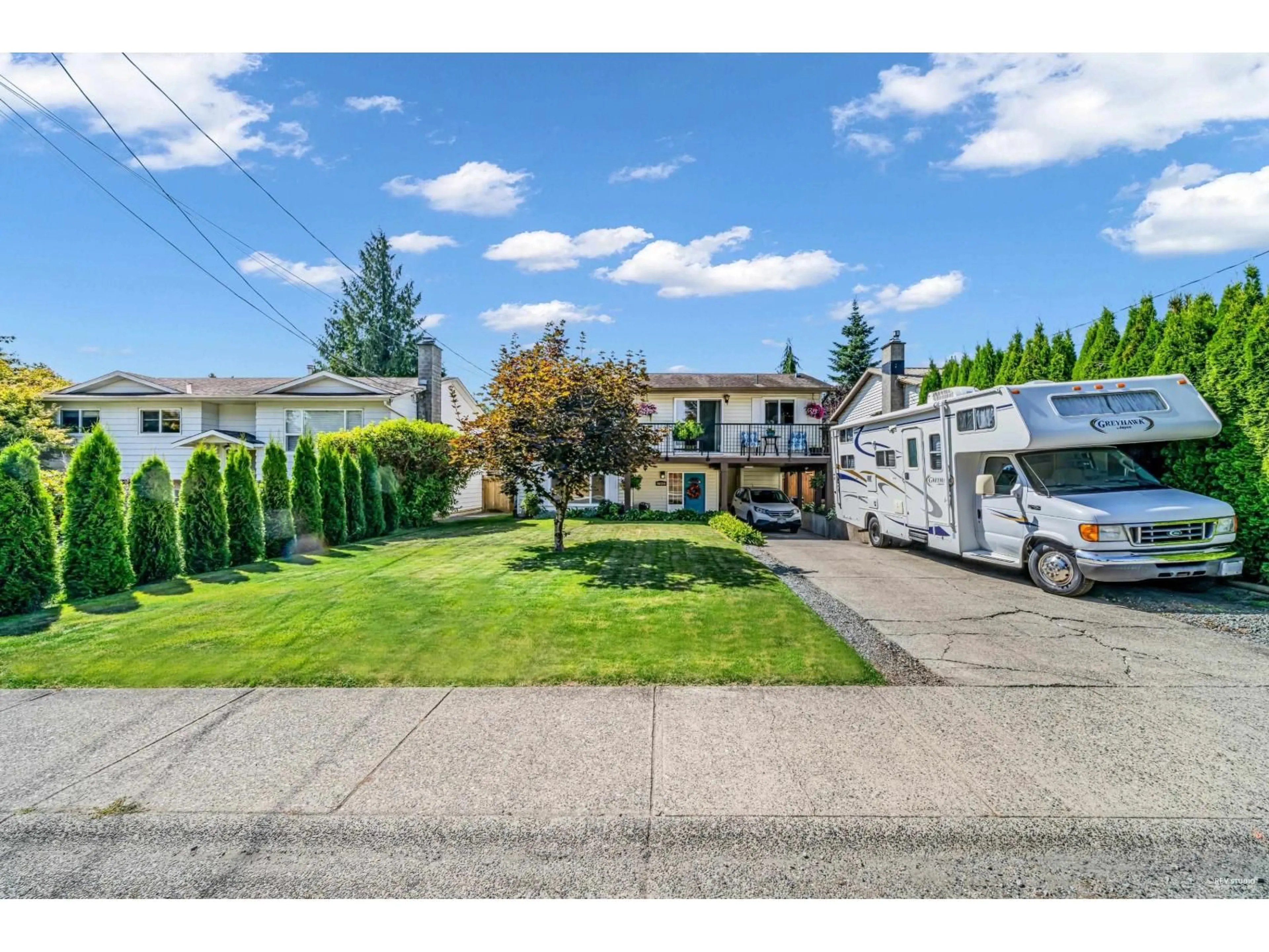 A pic from outside/outdoor area/front of a property/back of a property/a pic from drone, street for 26580 28B, Langley British Columbia V4W3B2