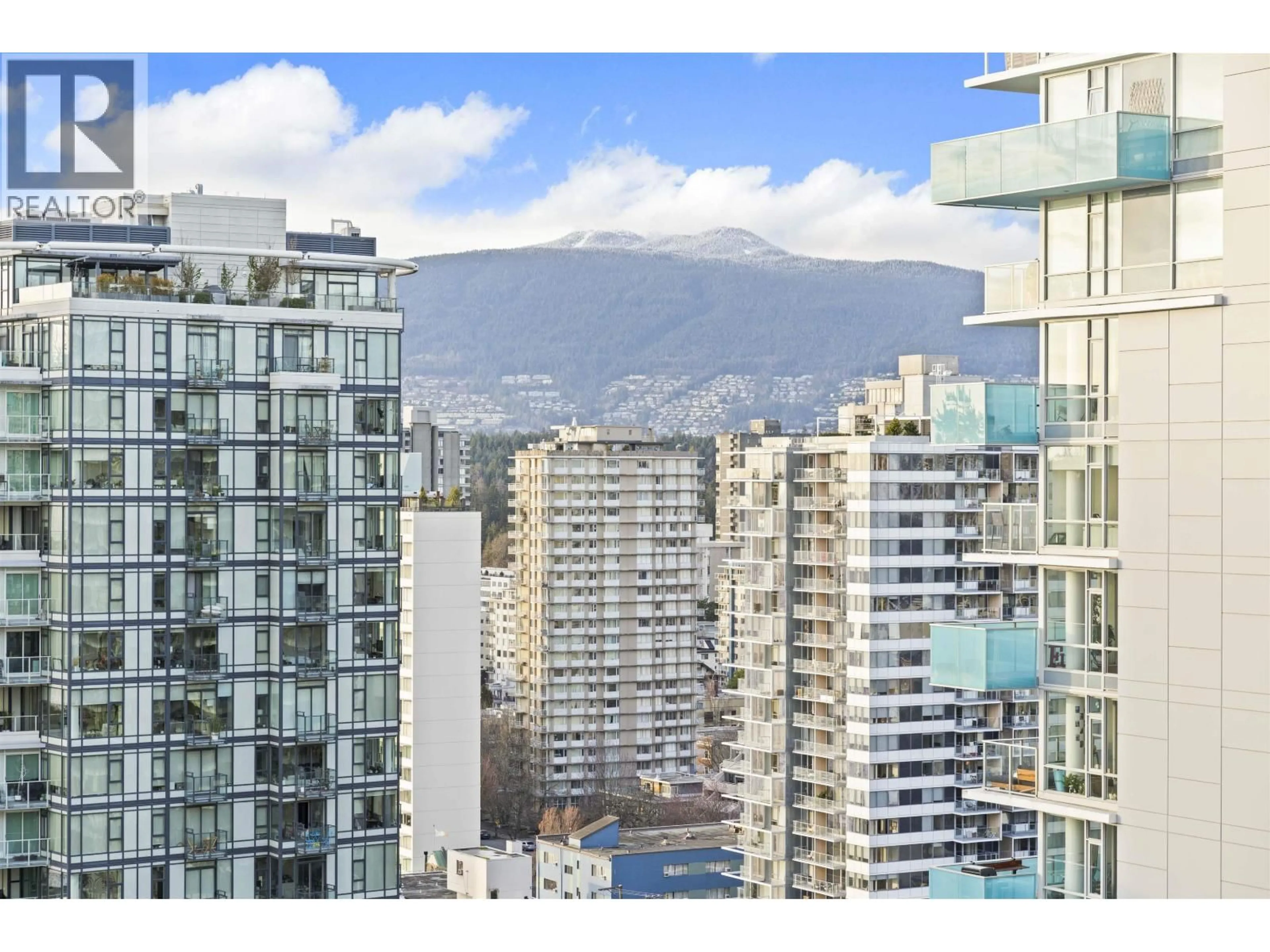 Balcony in the apartment, city buildings view from balcony for 1803 - 1251 CARDERO STREET, Vancouver British Columbia V6G2H9