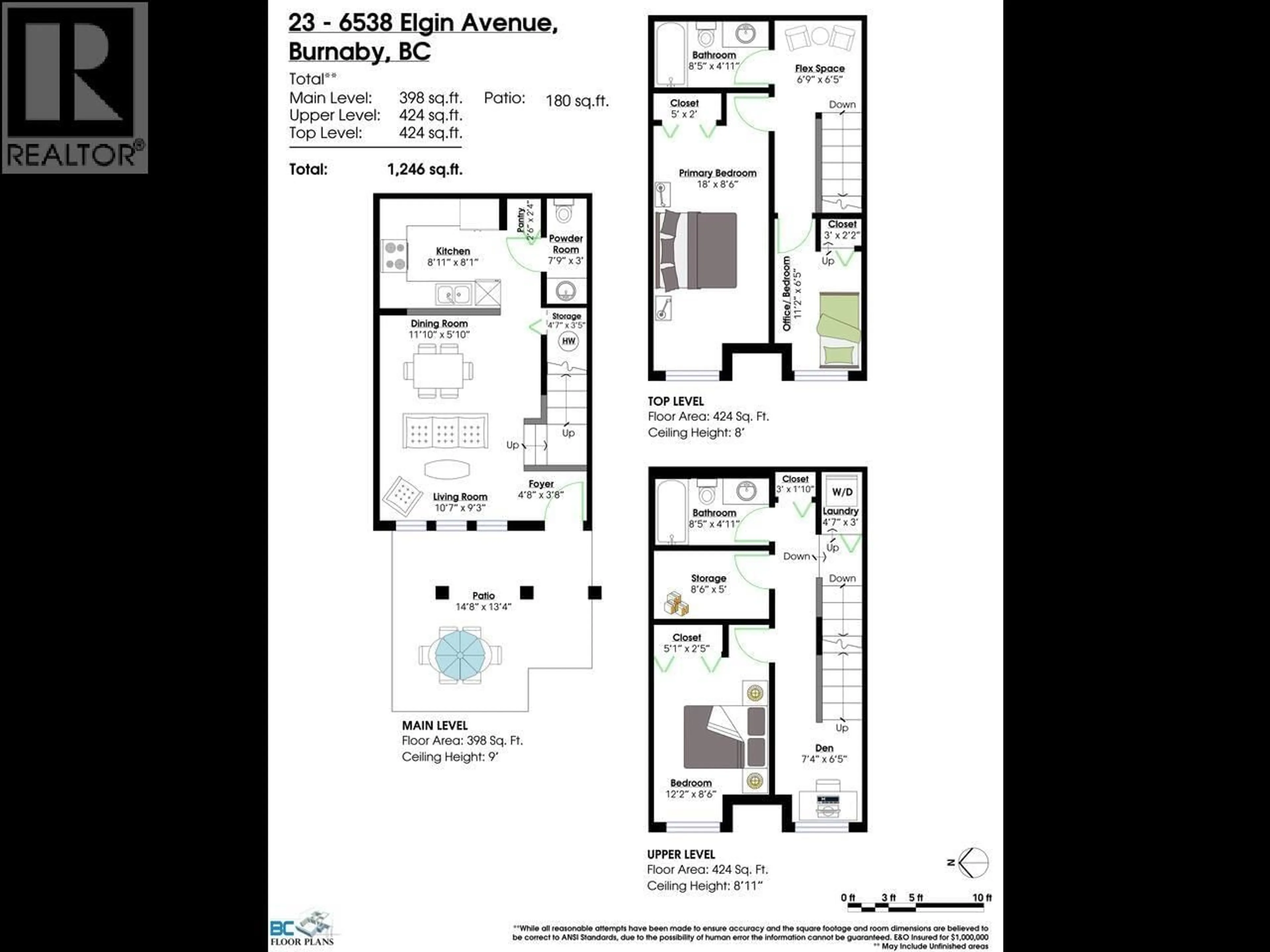 Floor plan for 23 - 6538 ELGIN AVENUE, Burnaby British Columbia V5H3S6