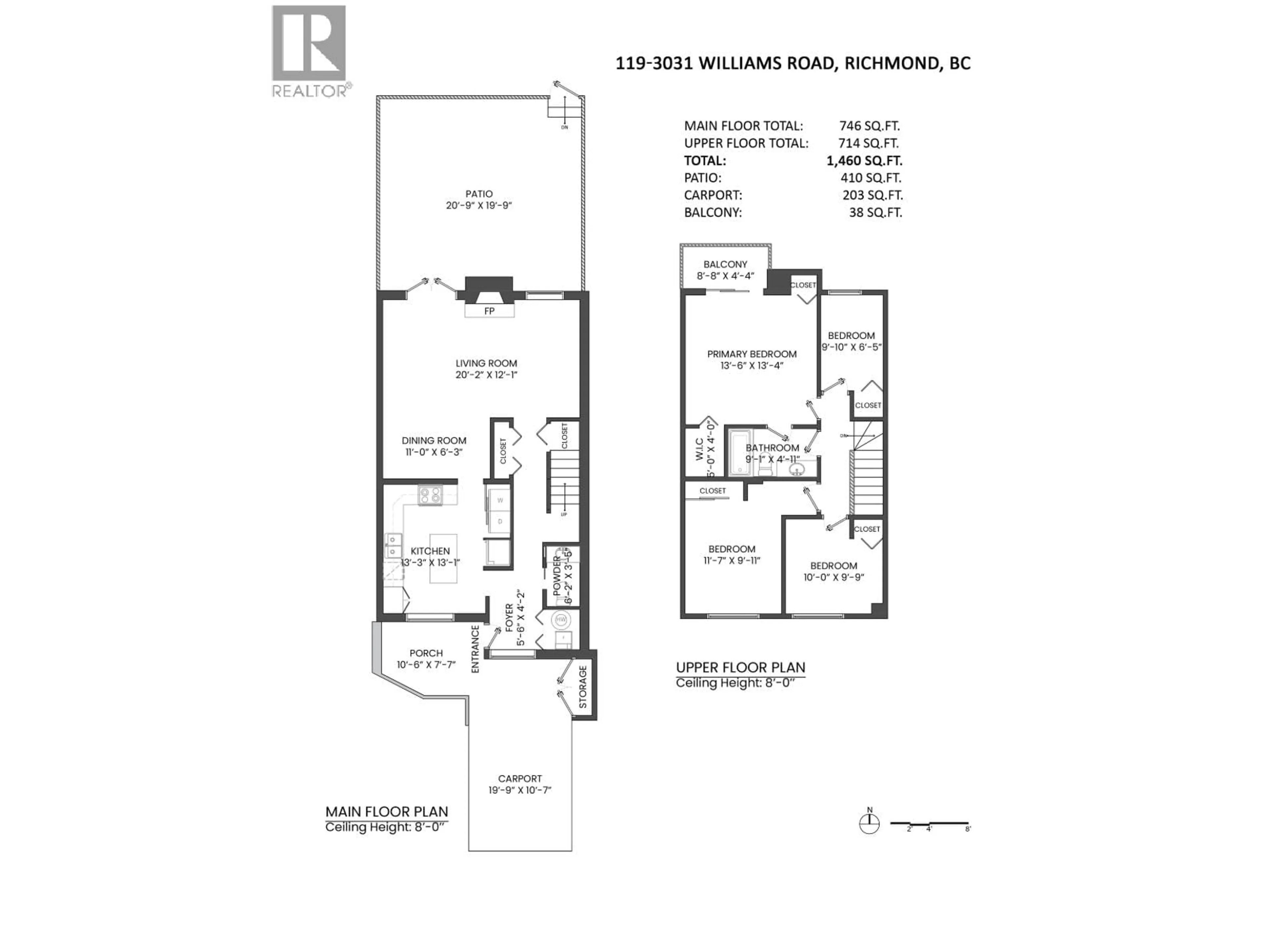 Floor plan for 119 - 3031 WILLIAMS ROAD, Richmond British Columbia V7E4E9