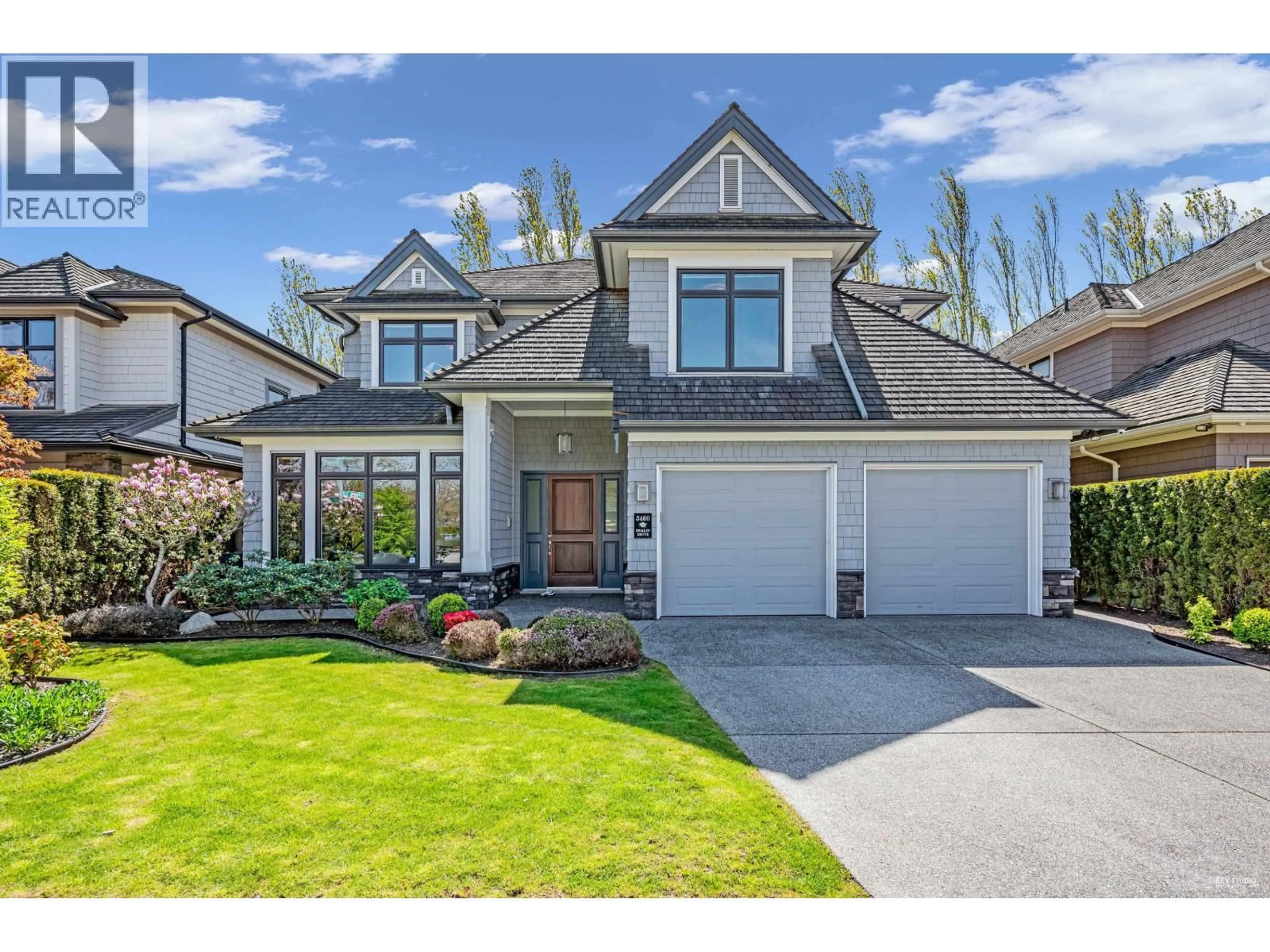 Home with vinyl exterior material, street for 3460 SEMLIN DRIVE, Richmond British Columbia V7C5W8