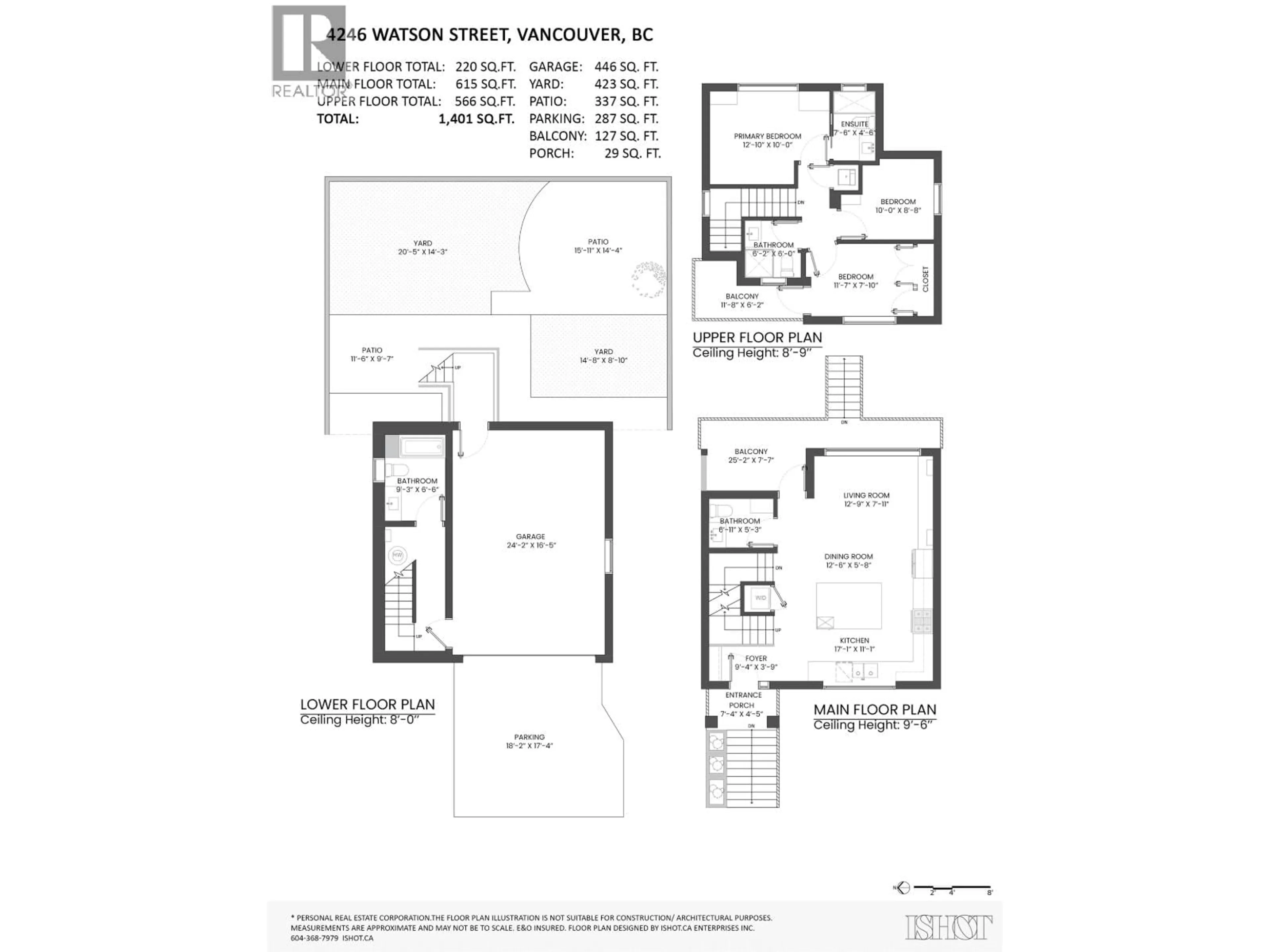 Floor plan for 4246 WATSON STREET, Vancouver British Columbia V5V3S1
