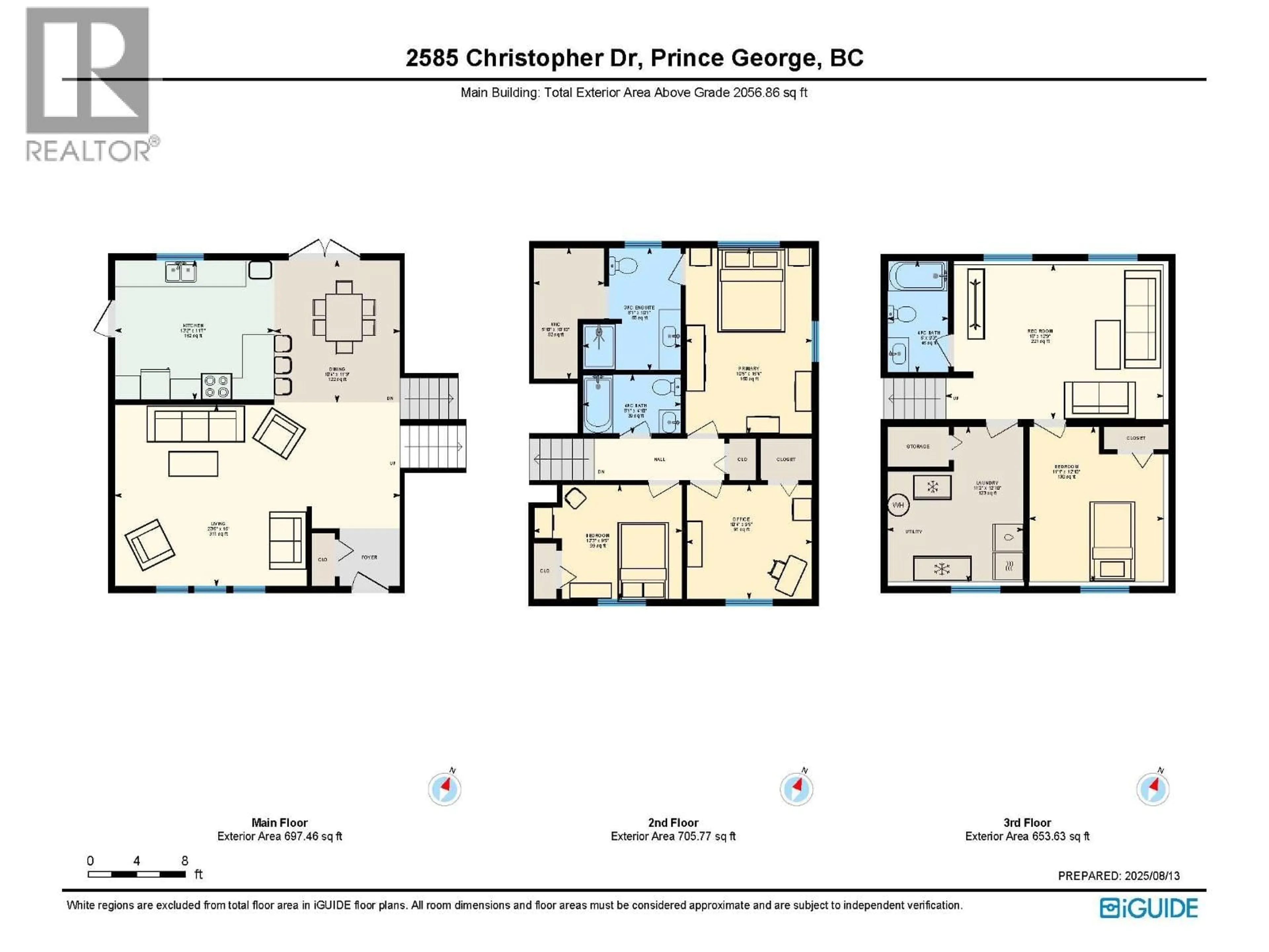 Floor plan for 2585 CHRISTOPHER DRIVE, Prince George British Columbia V2K5W6