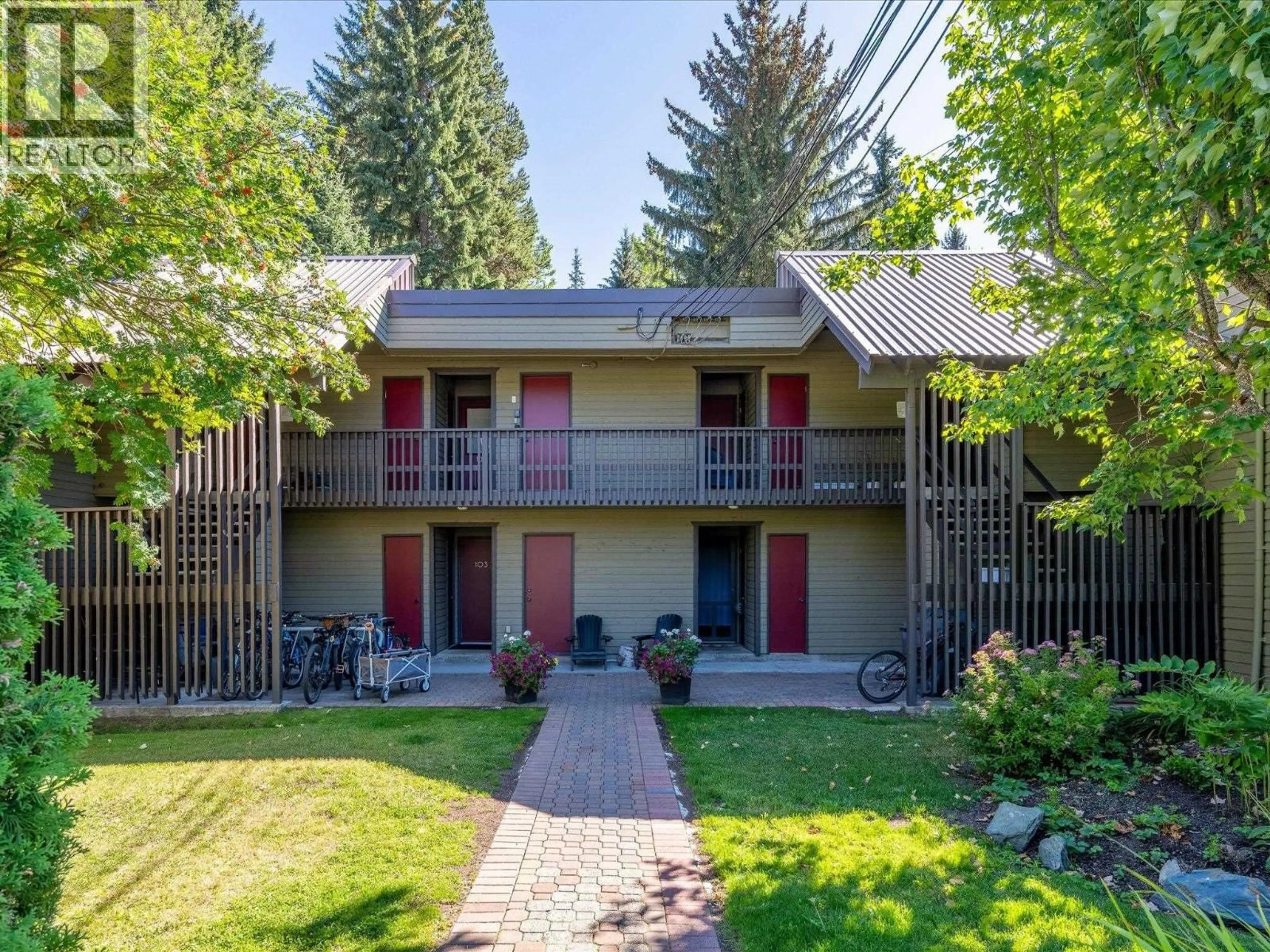 A pic from outside/outdoor area/front of a property/back of a property/a pic from drone, street for 108 - 6850 CRABAPPLE DRIVE, Whistler British Columbia V8E0C5
