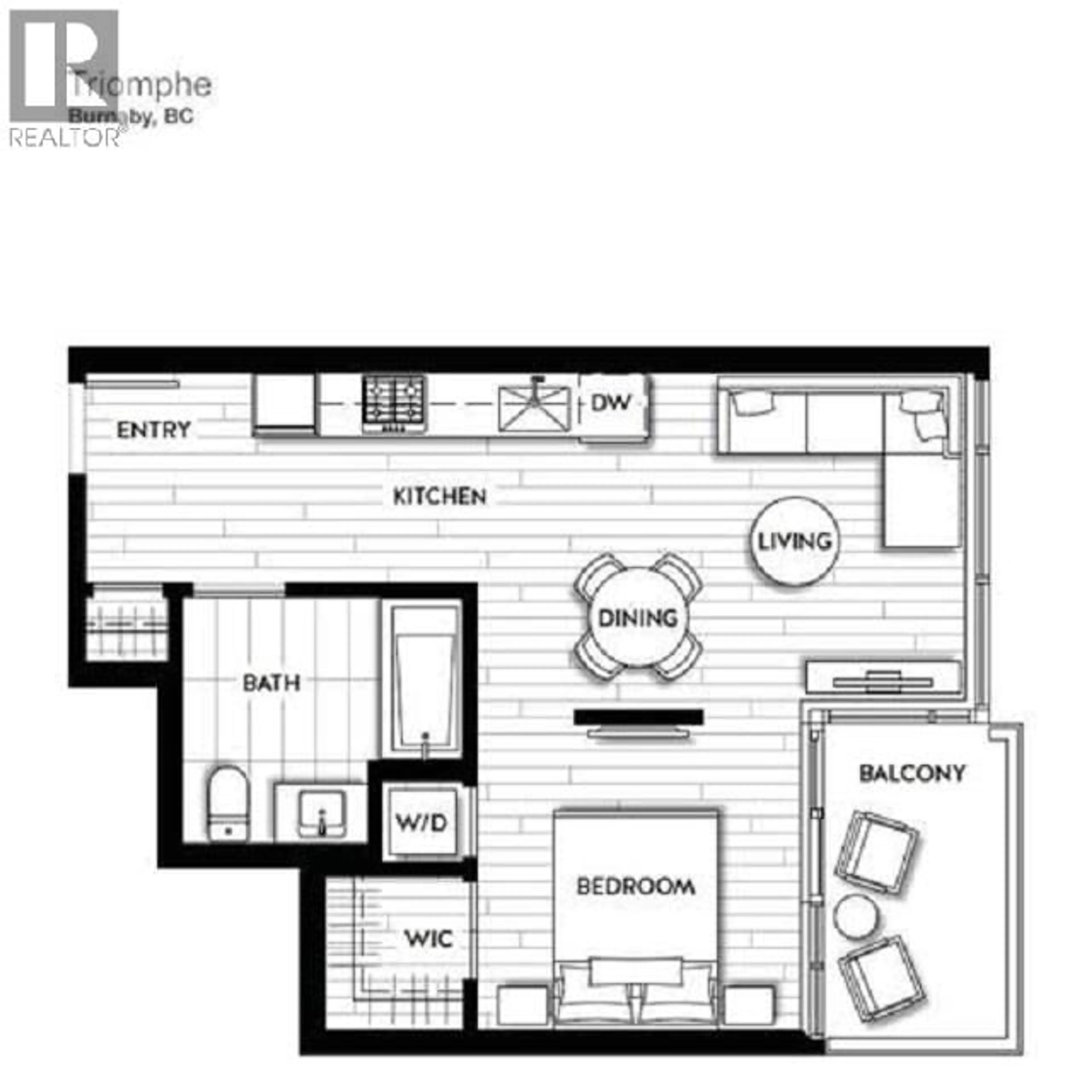 Floor plan for 503 - 1888 GILMORE AVENUE, Burnaby British Columbia V5C0L2