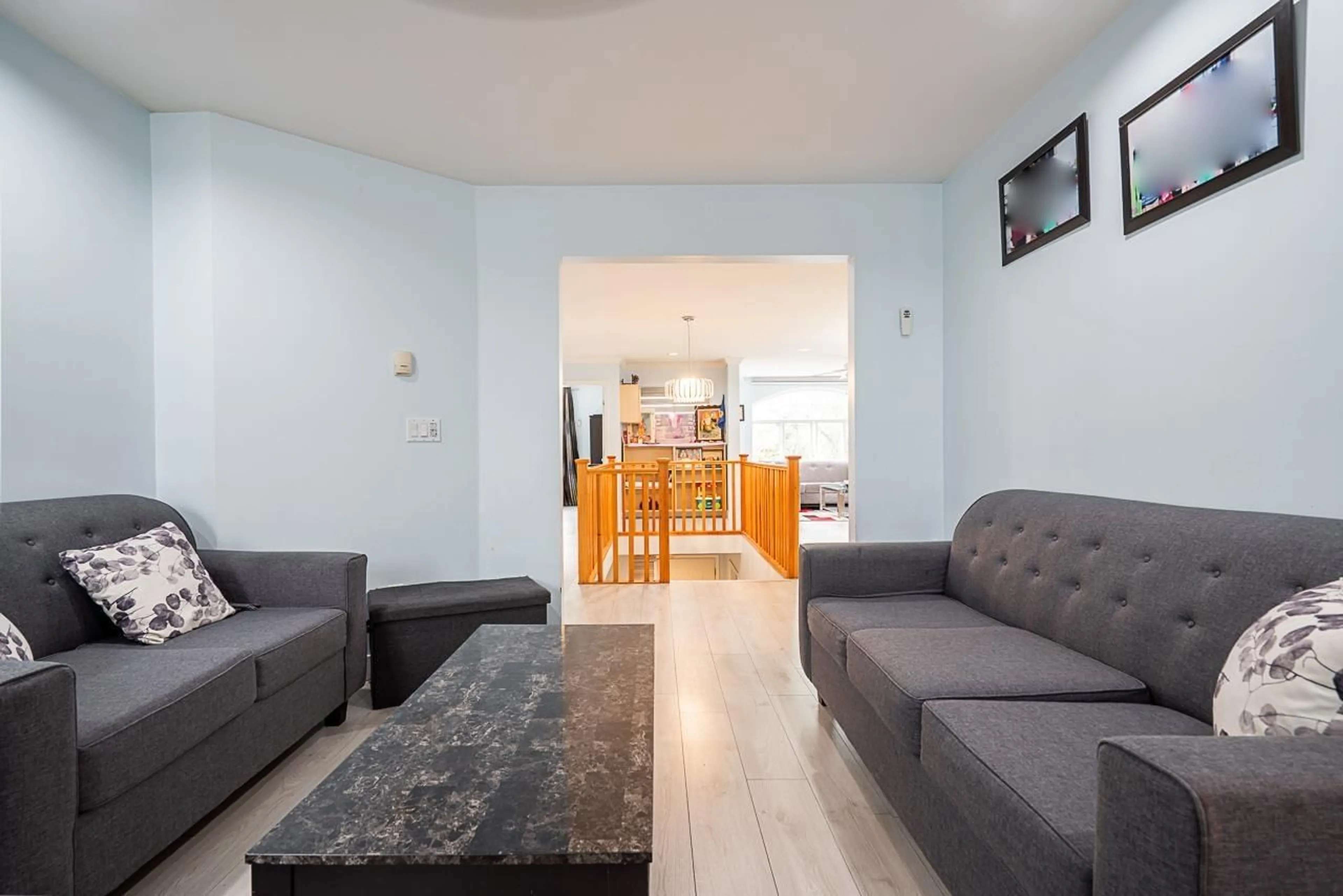 Living room with furniture, unknown for 7366 144A, Surrey British Columbia V3S0M9