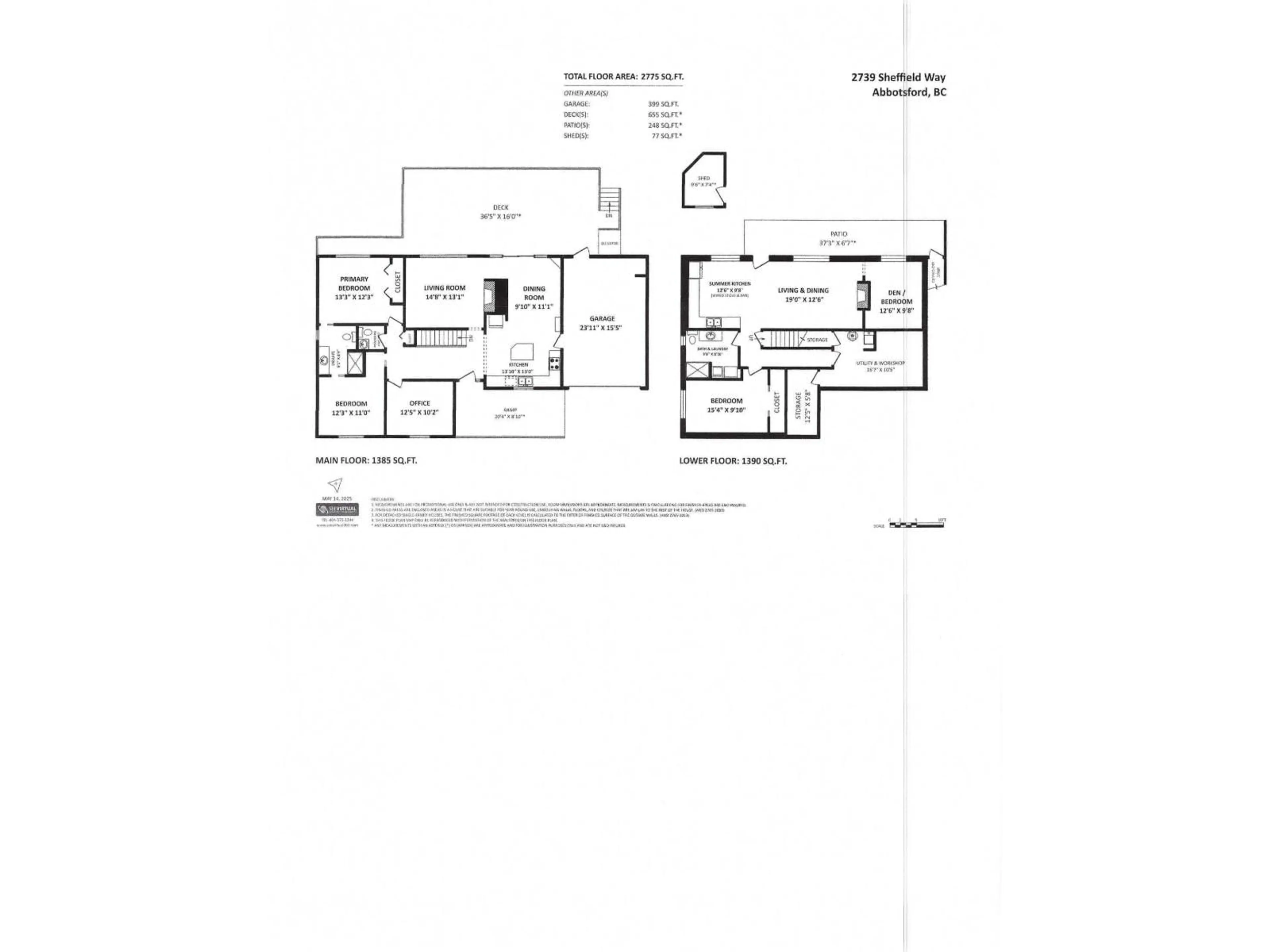 Floor plan for 2739 SHEFFIELD, Abbotsford British Columbia V2S4B7