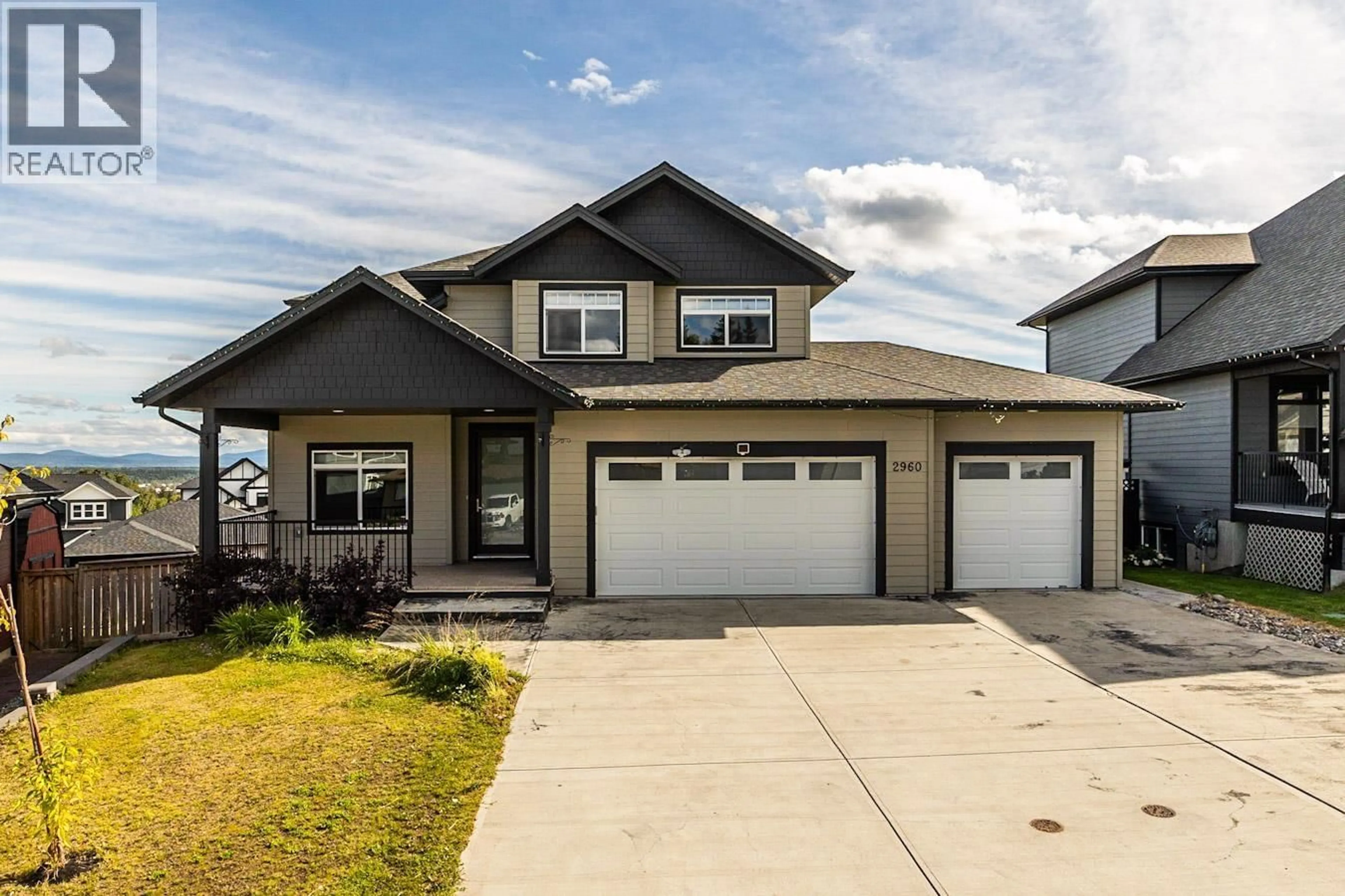 Home with vinyl exterior material, street for 2960 VISTA RIDGE DRIVE, Prince George British Columbia V2N0E5