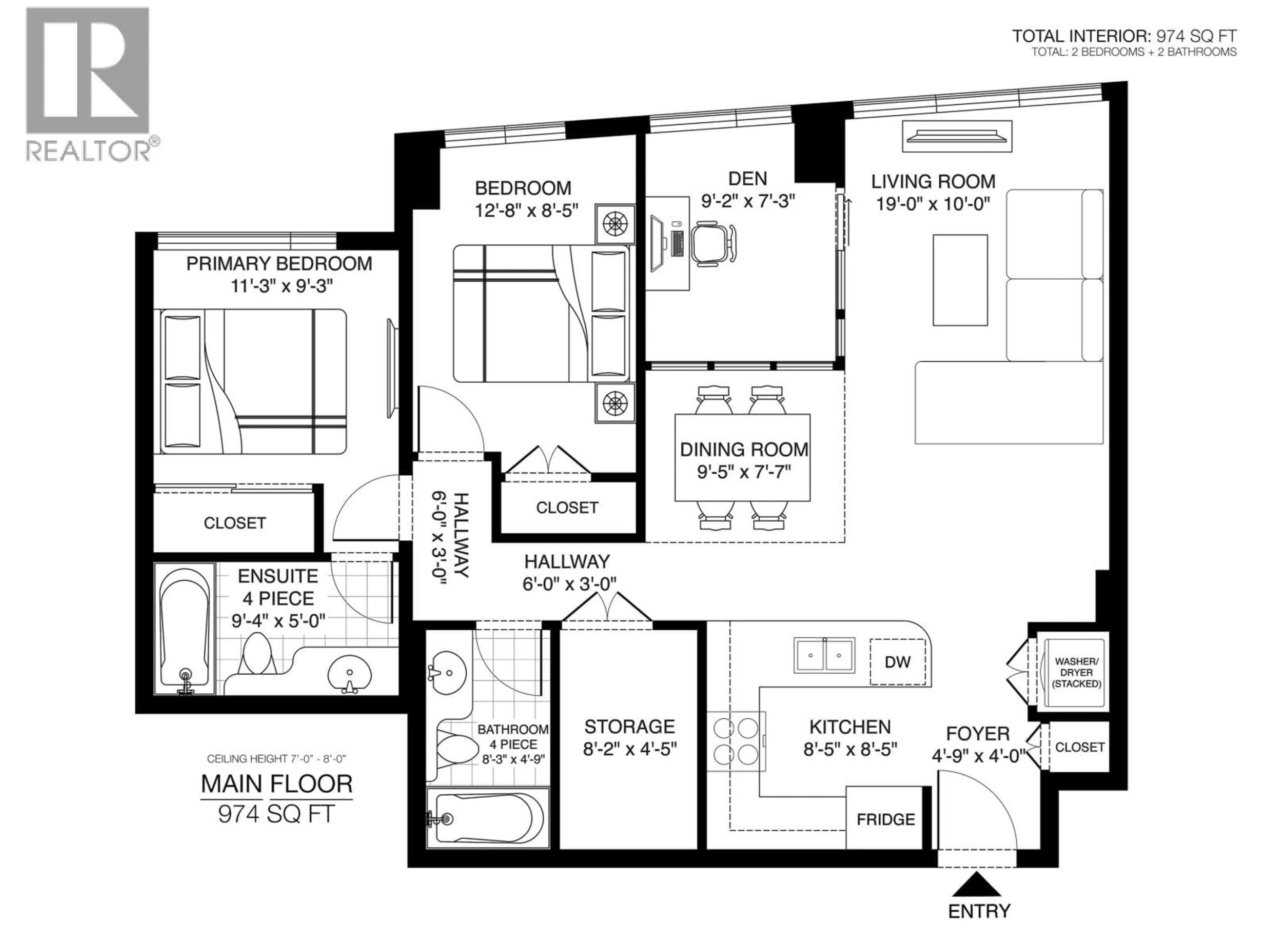 Floor plan for 1606 - 1009 EXPO BOULEVARD, Vancouver British Columbia V6Z2V9