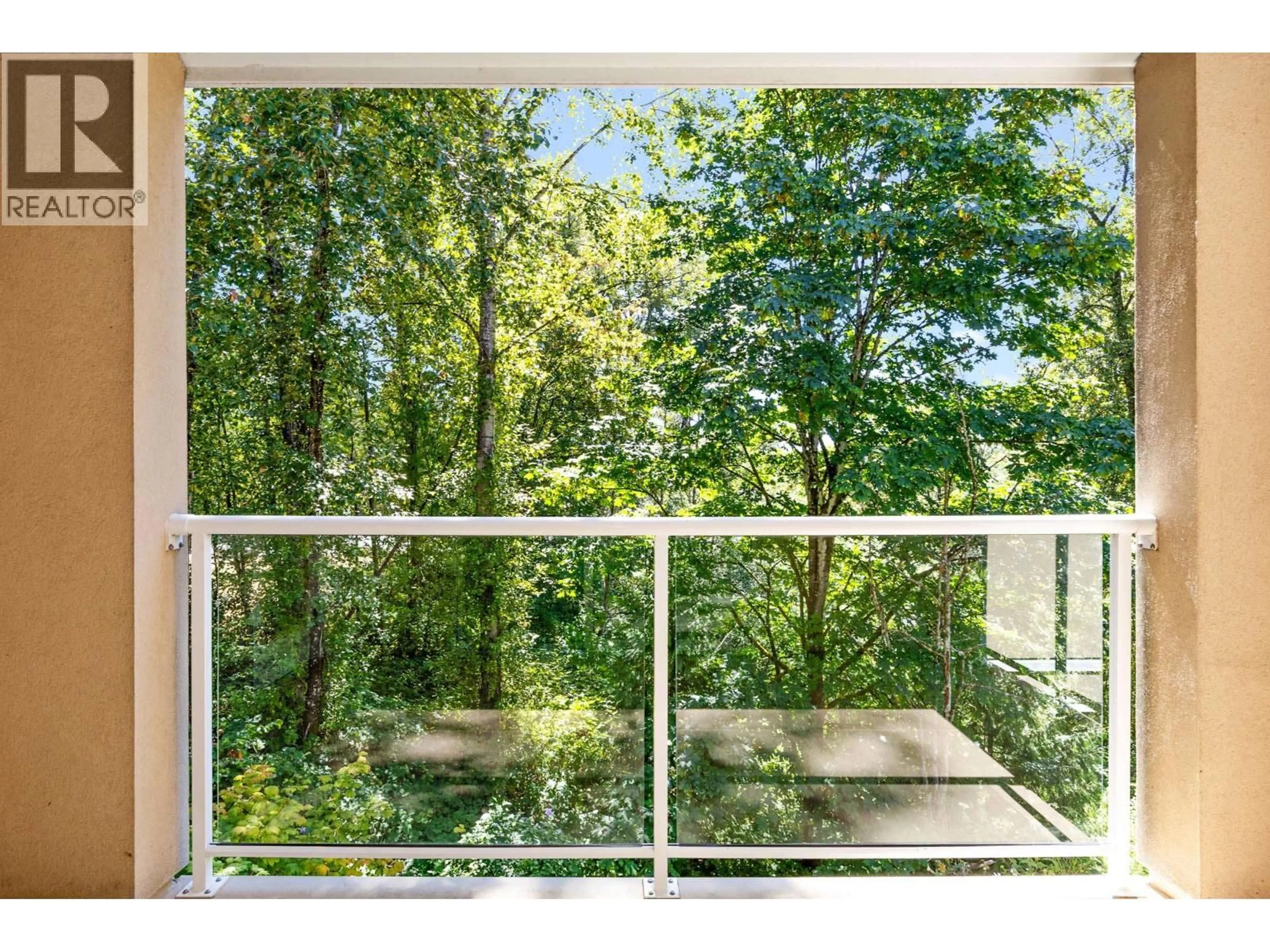 Balcony in the apartment, forest/trees view for 302 - 22722 LOUGHEED HIGHWAY, Maple Ridge British Columbia V2X2V6