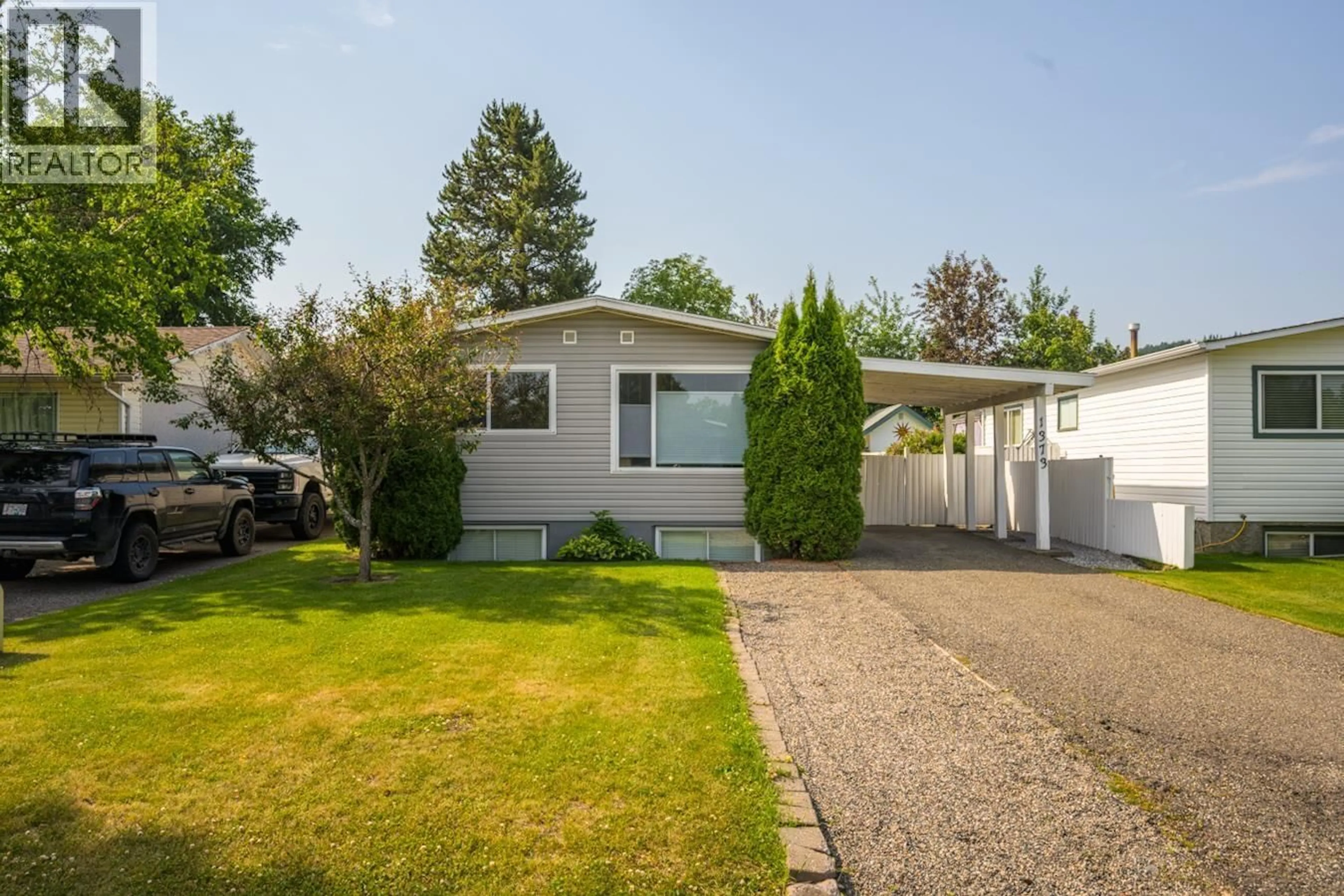 Home with vinyl exterior material, street for 1373 GENEVIEVE CRESCENT, Prince George British Columbia V2M4K5