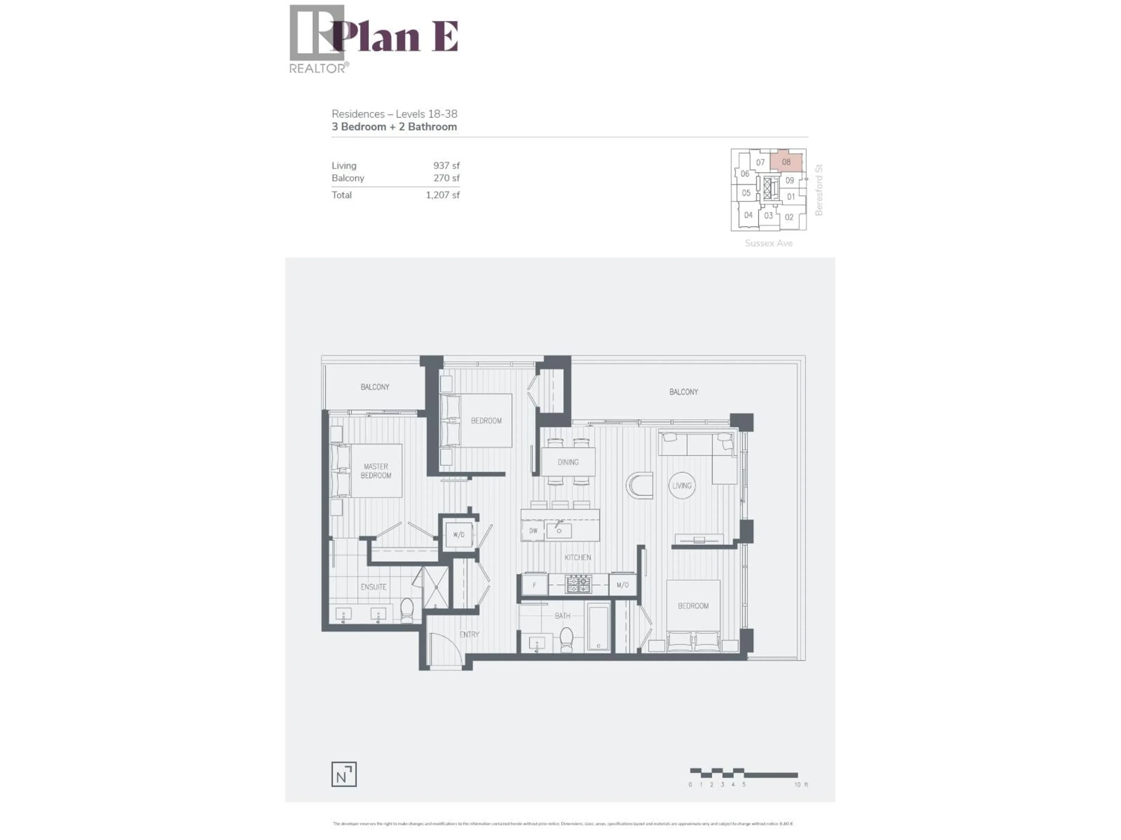 Floor plan for 2008 - 6511 SUSSEX AVENUE, Burnaby British Columbia V5H0K5
