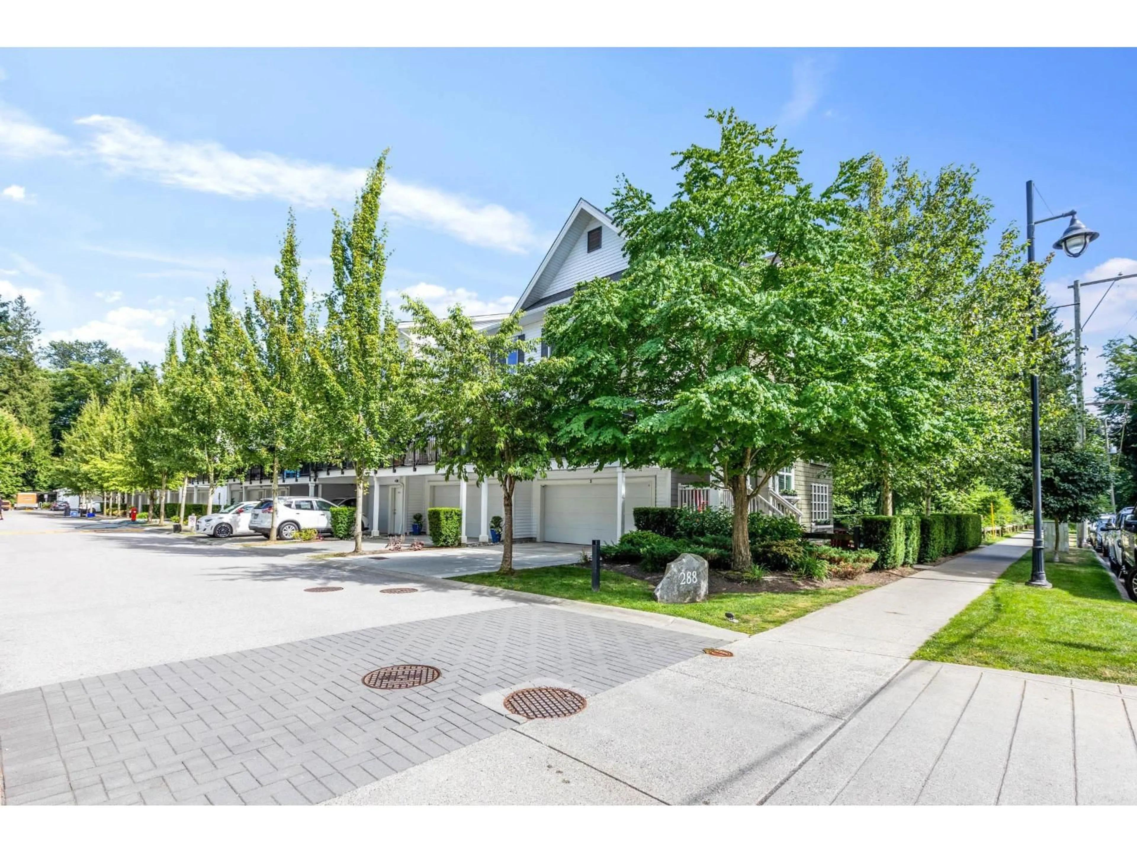 A pic from outside/outdoor area/front of a property/back of a property/a pic from drone, street for 5 - 288 171, Surrey British Columbia V3Z9P5