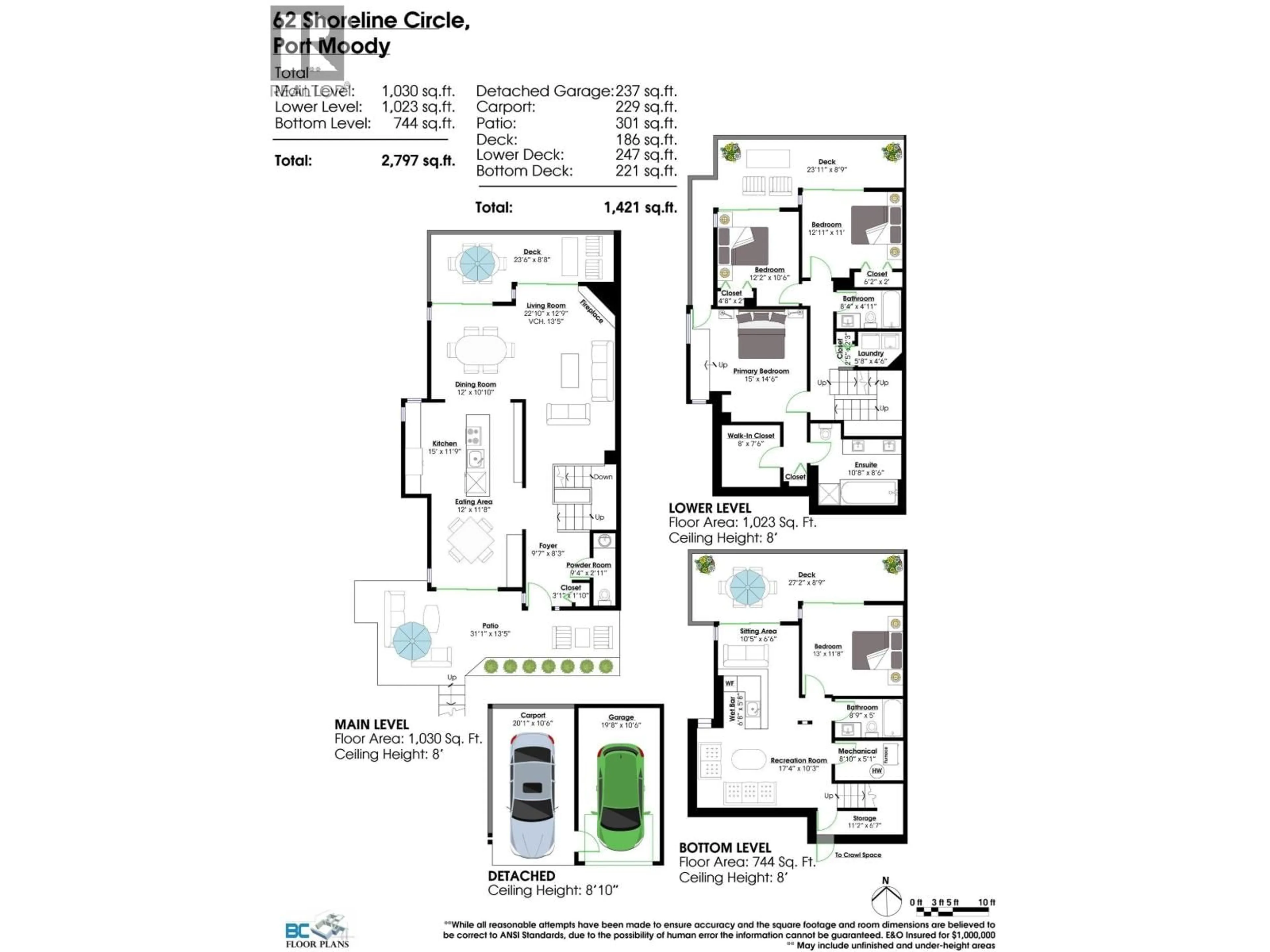 Floor plan for 62 SHORELINE CIRCLE, Port Moody British Columbia V3N0H2