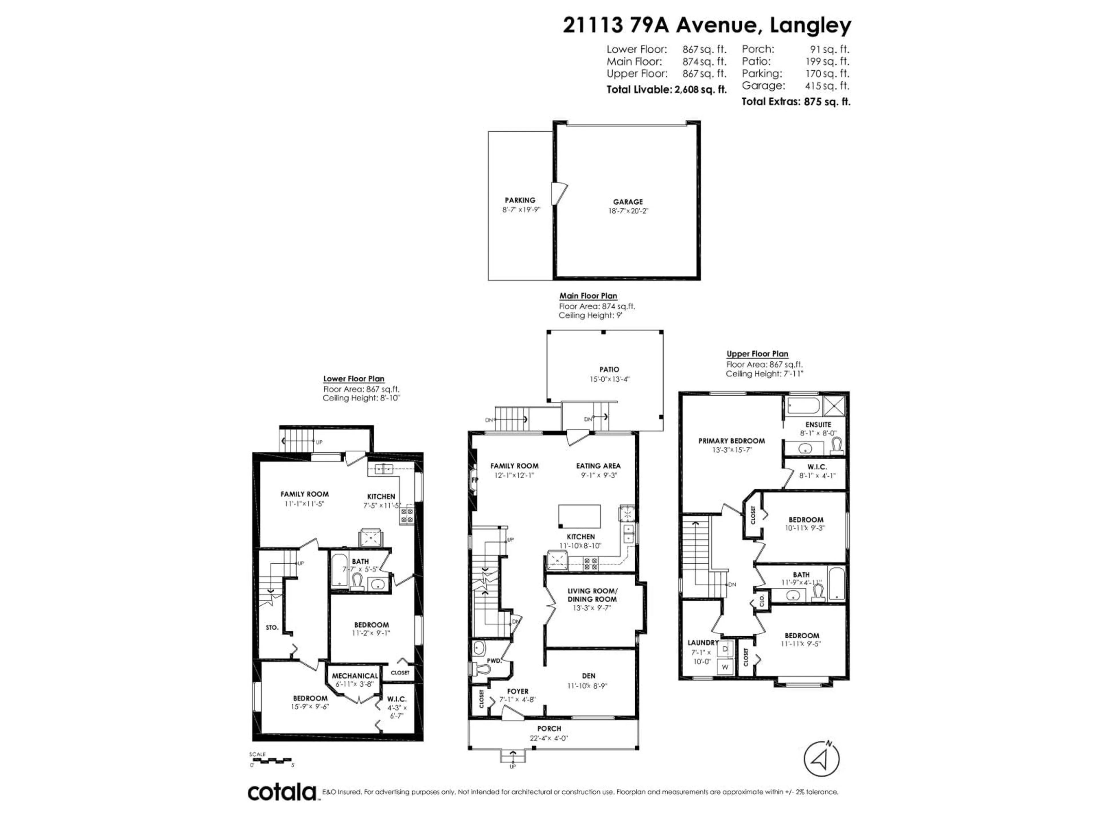 Floor plan for 21113 79A, Langley British Columbia V2Y0H3