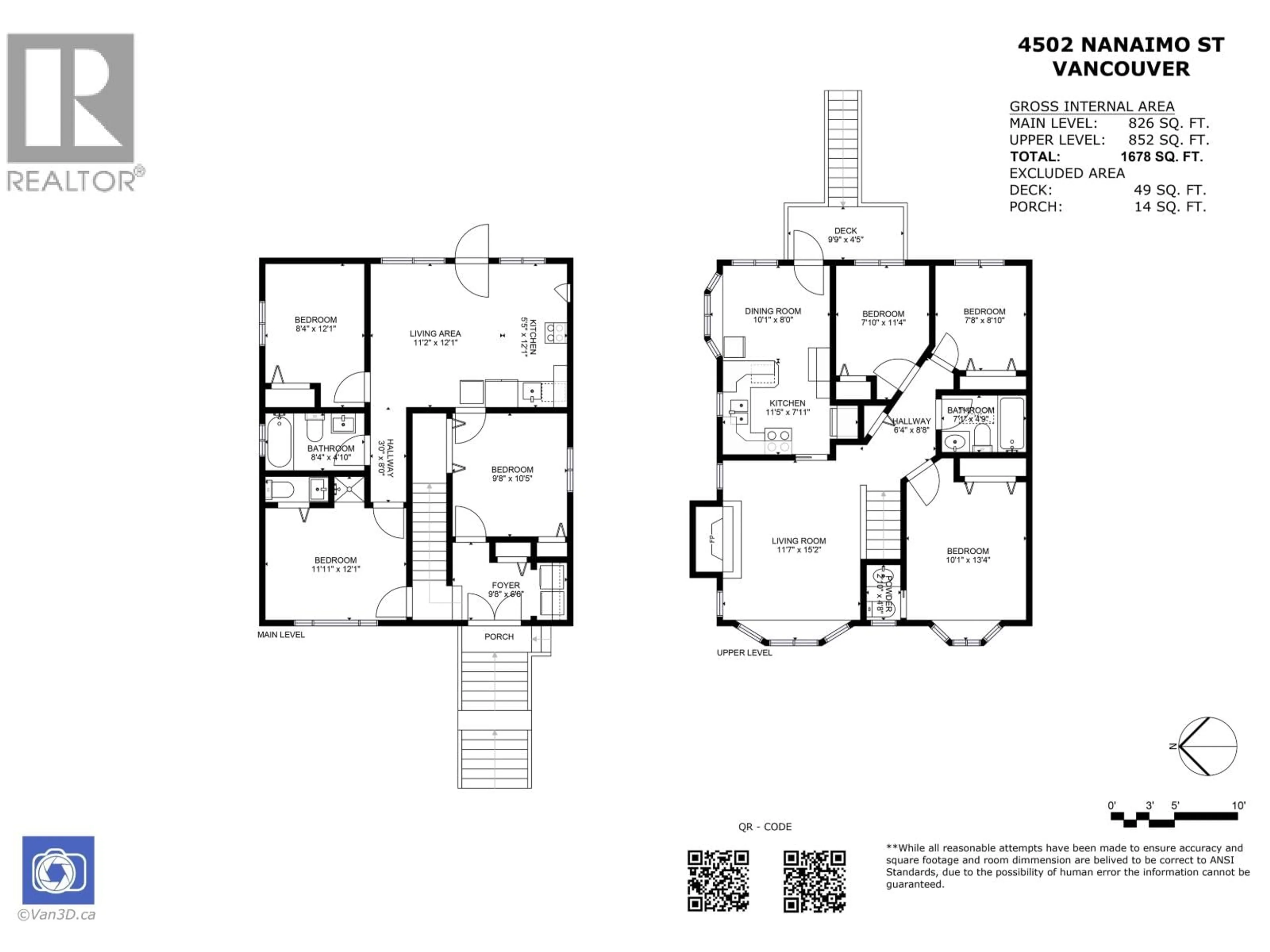 Floor plan for 4502 NANAIMO STREET, Vancouver British Columbia V5N5J4