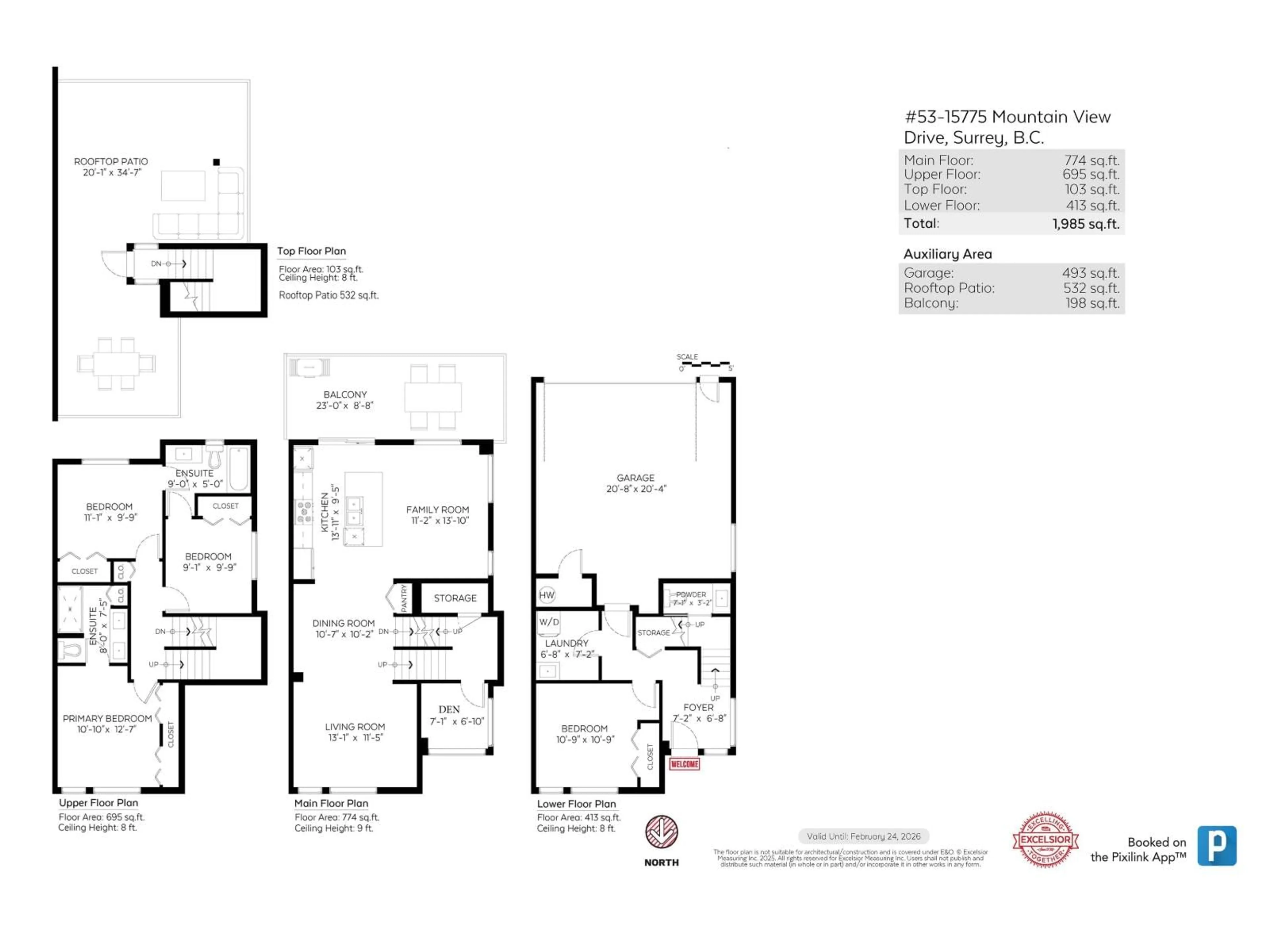 Floor plan for 53 - 15775 MOUNTAIN VIEW, Surrey British Columbia V3Z0W7