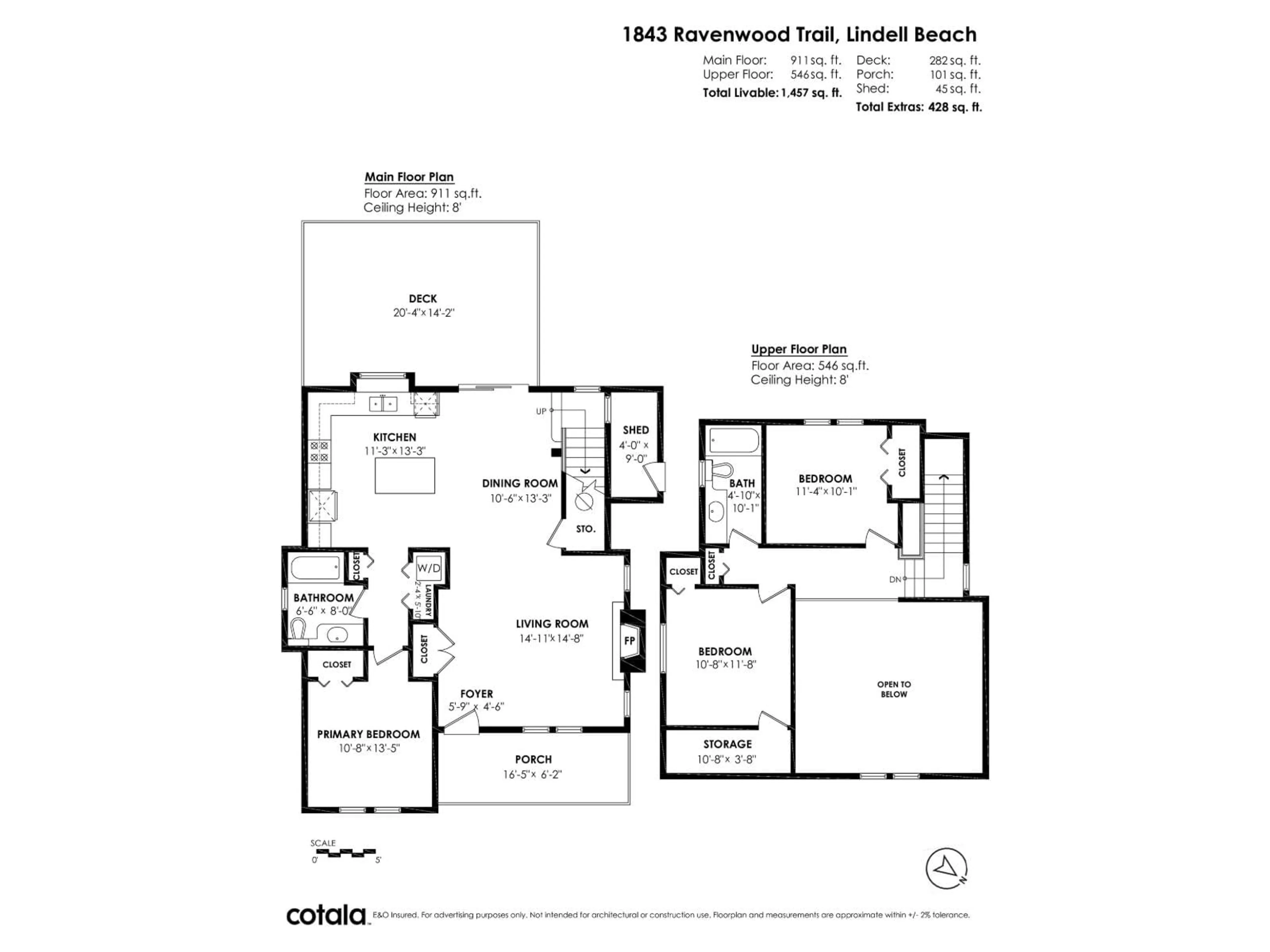 Floor plan for 1843 RAVENWOOD TRAIL, Lindell Beach British Columbia V2R0E1