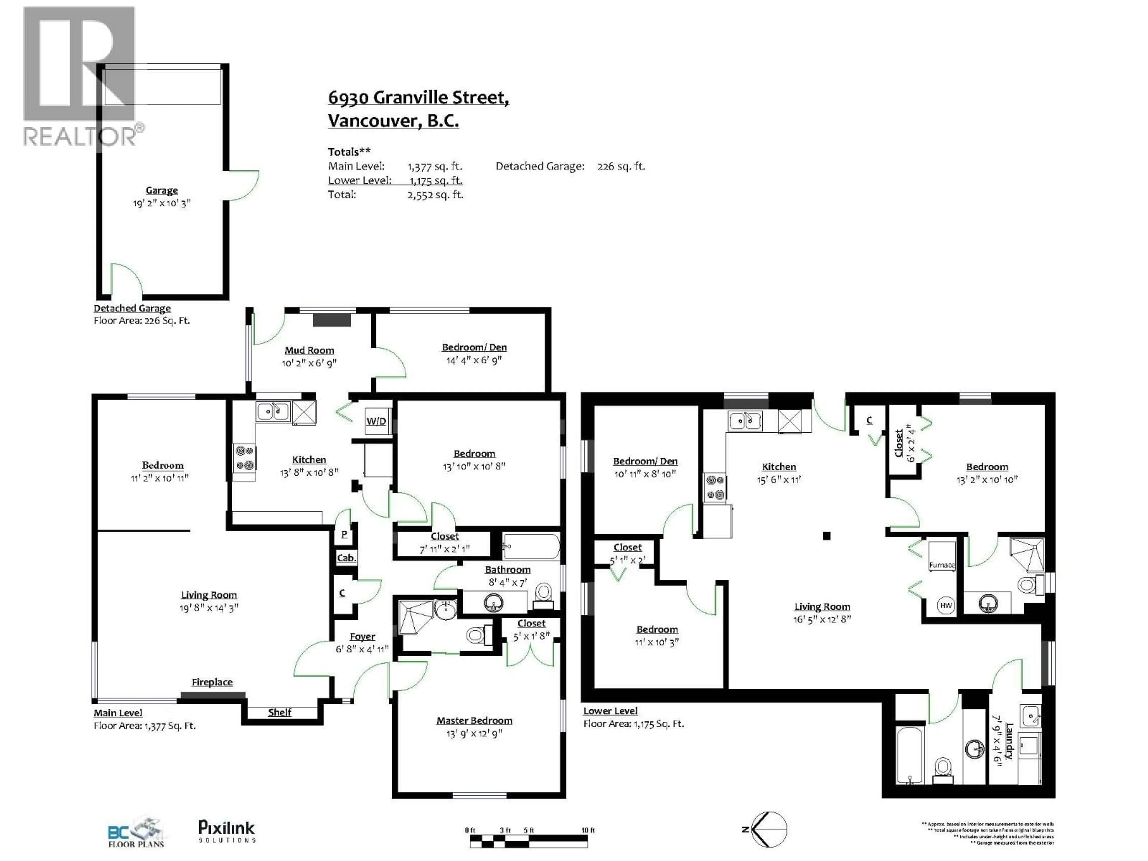 Floor plan for 6930 GRANVILLE STREET, Vancouver British Columbia V6P4X5