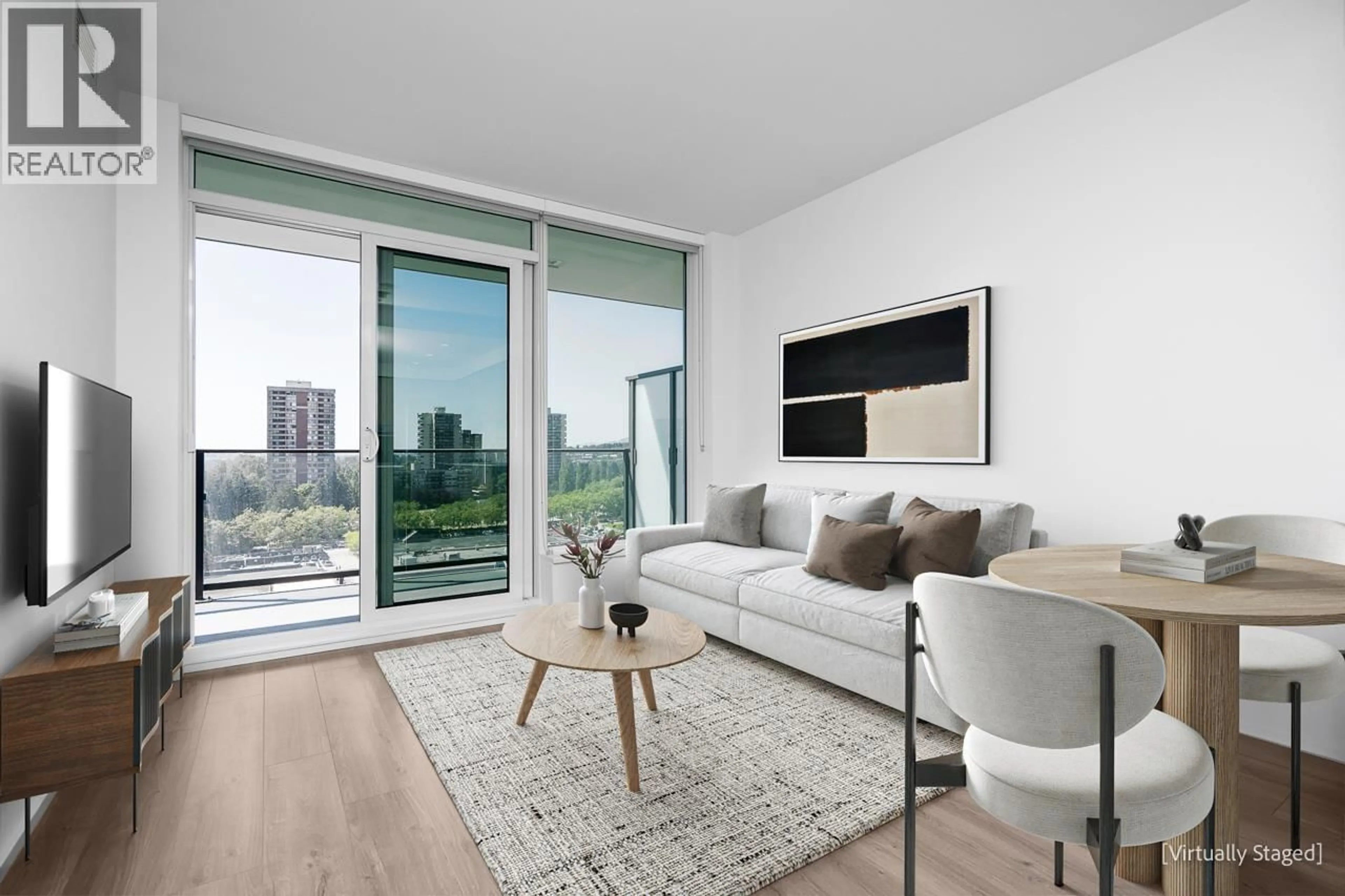 Living room with furniture, unknown for 708 - 3809 EVERGREEN PLACE, Burnaby British Columbia V3J0M1